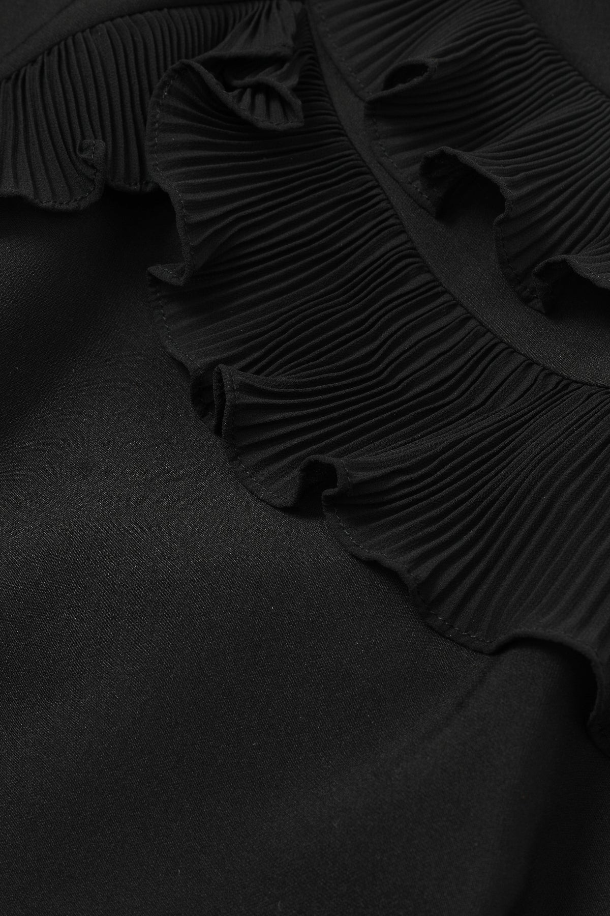 Maelle Woven Ruffle Maxi Mermaid Hem Dress