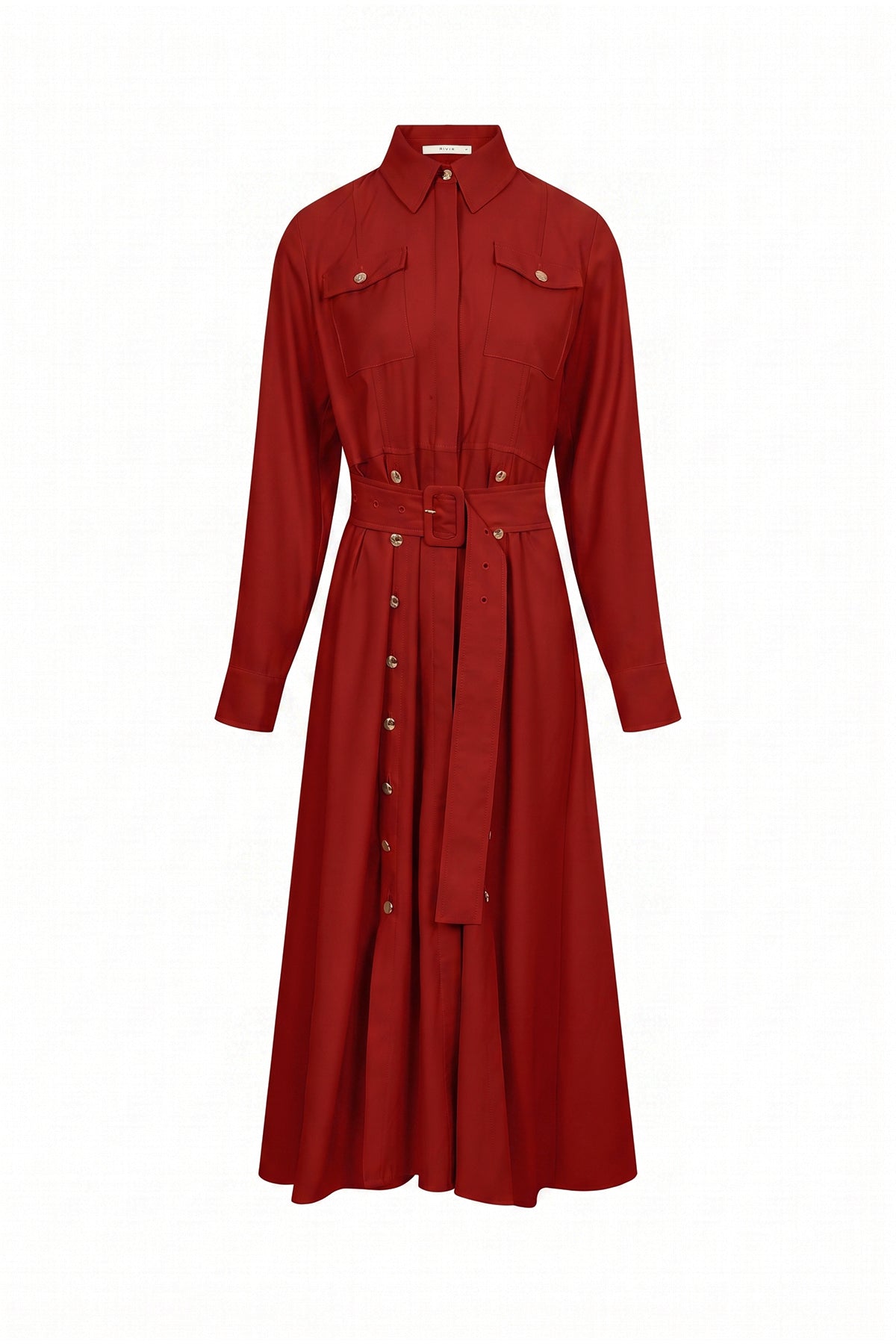 Maxi Shirt Dress With Button Down Slits