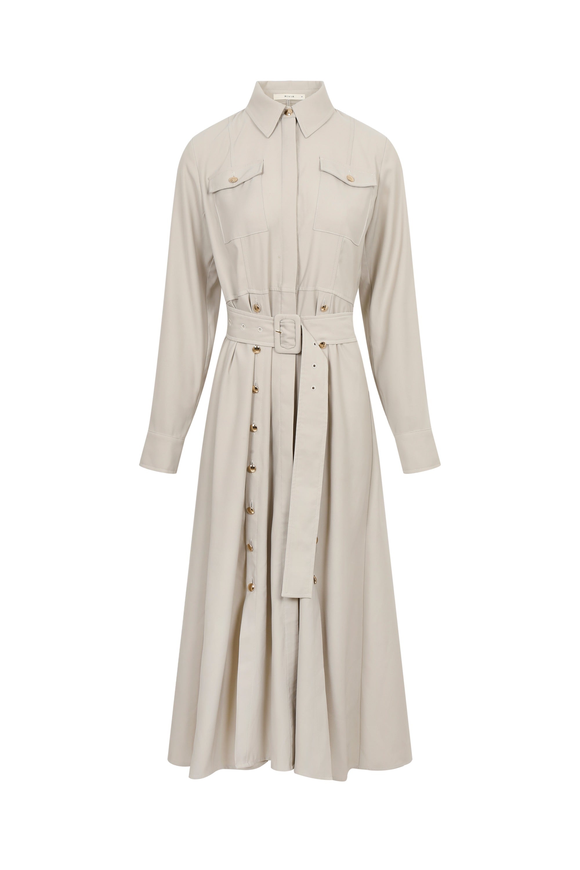 Maxi Shirt Dress With Button Down Slits