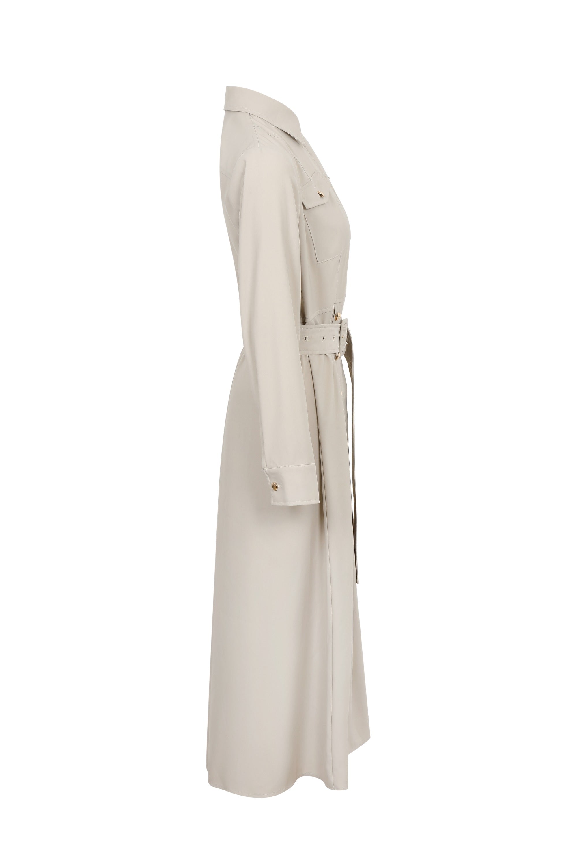 Maxi Shirt Dress With Button Down Slits