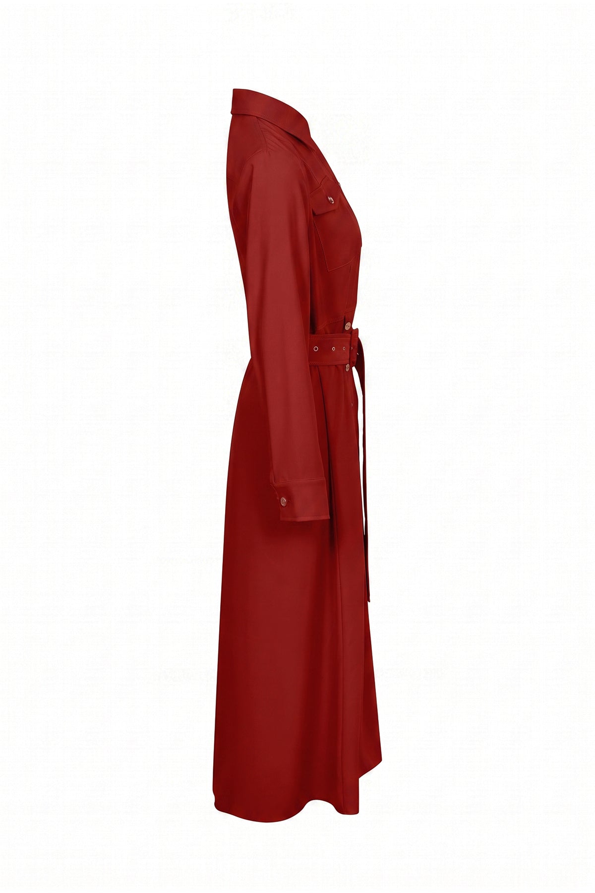 Maxi Shirt Dress With Button Down Slits