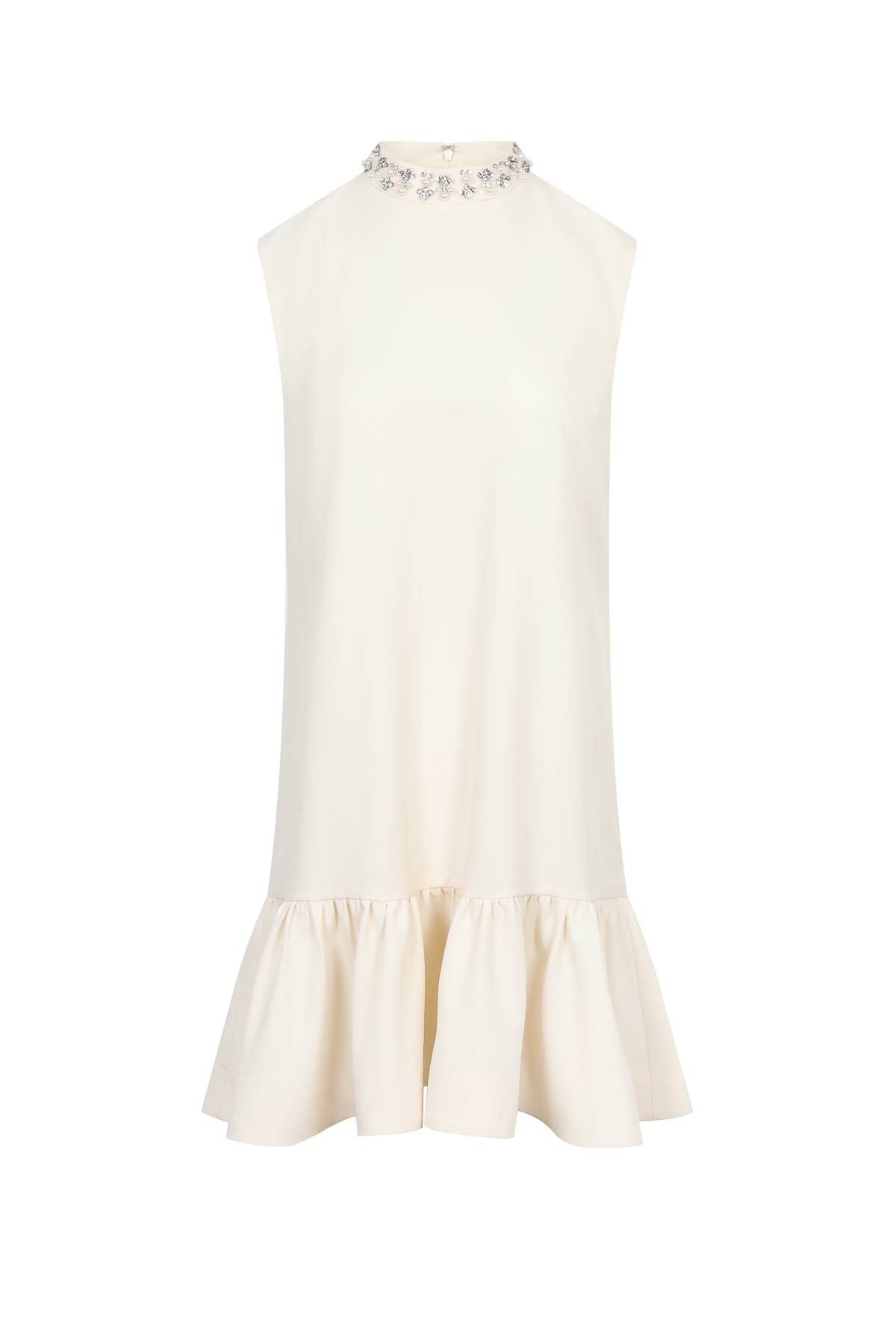 Embellished Collar Mini Dress