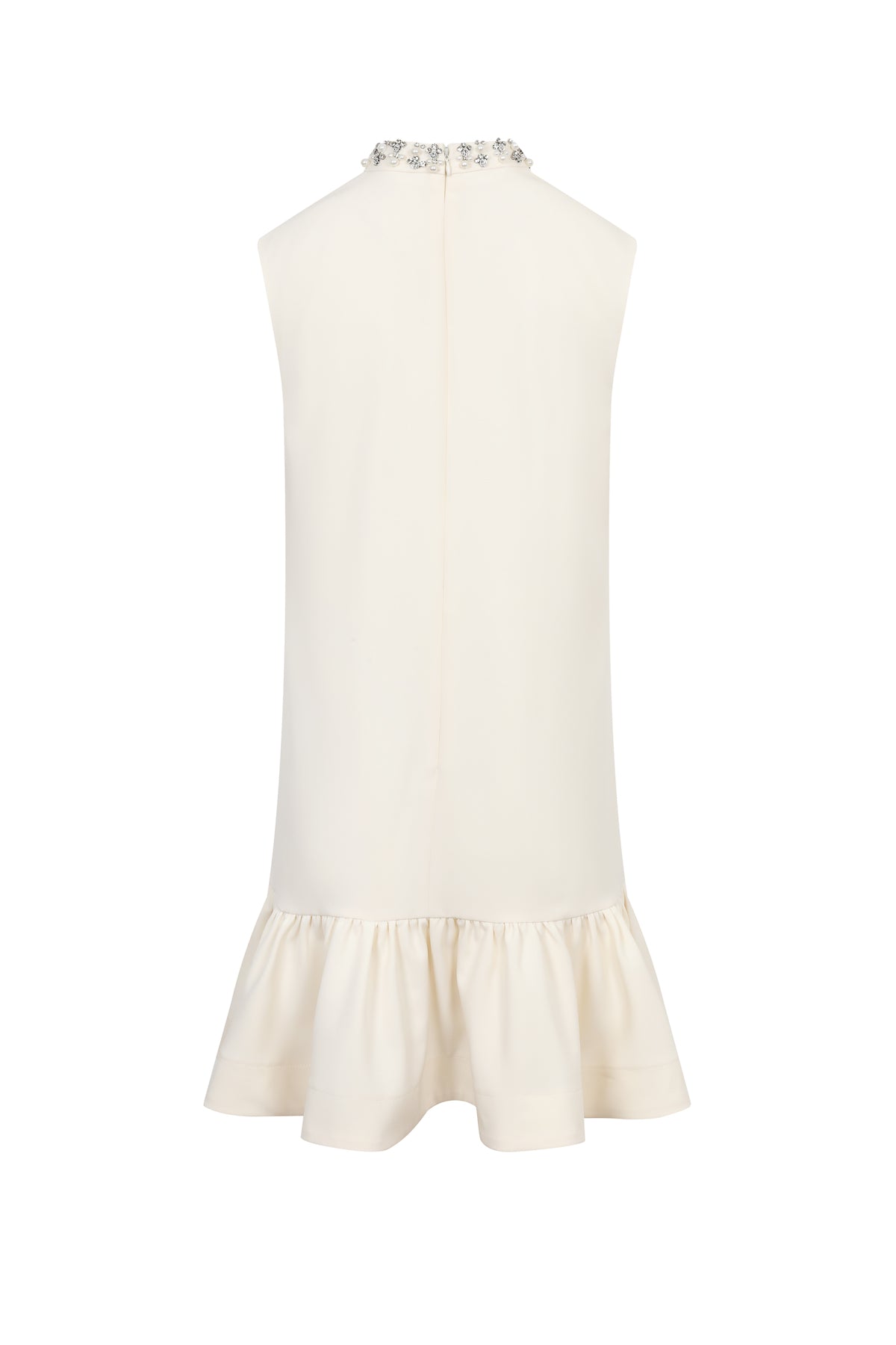 Embellished Collar Mini Dress
