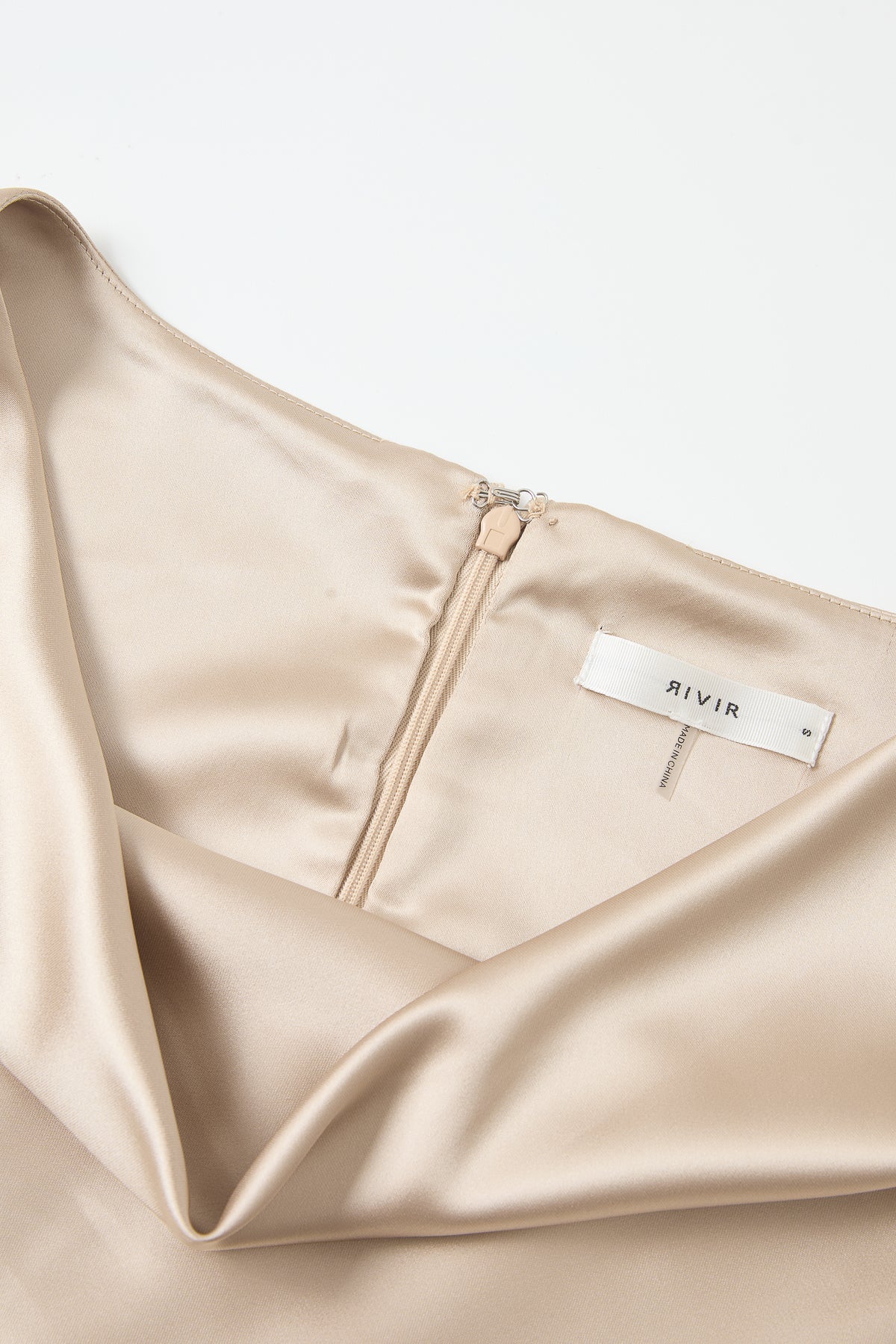 Cowl Neck Satin Chiffon Maxi Dress
