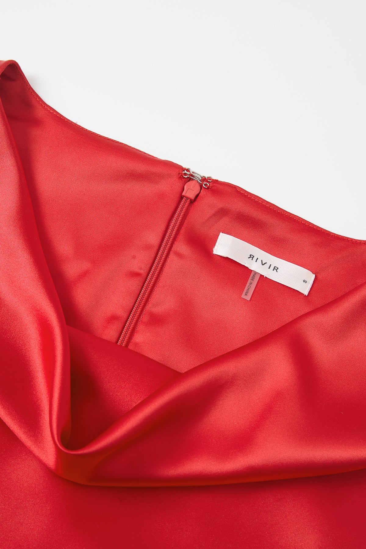 Cowl Neck Satin Chiffon Maxi Dress