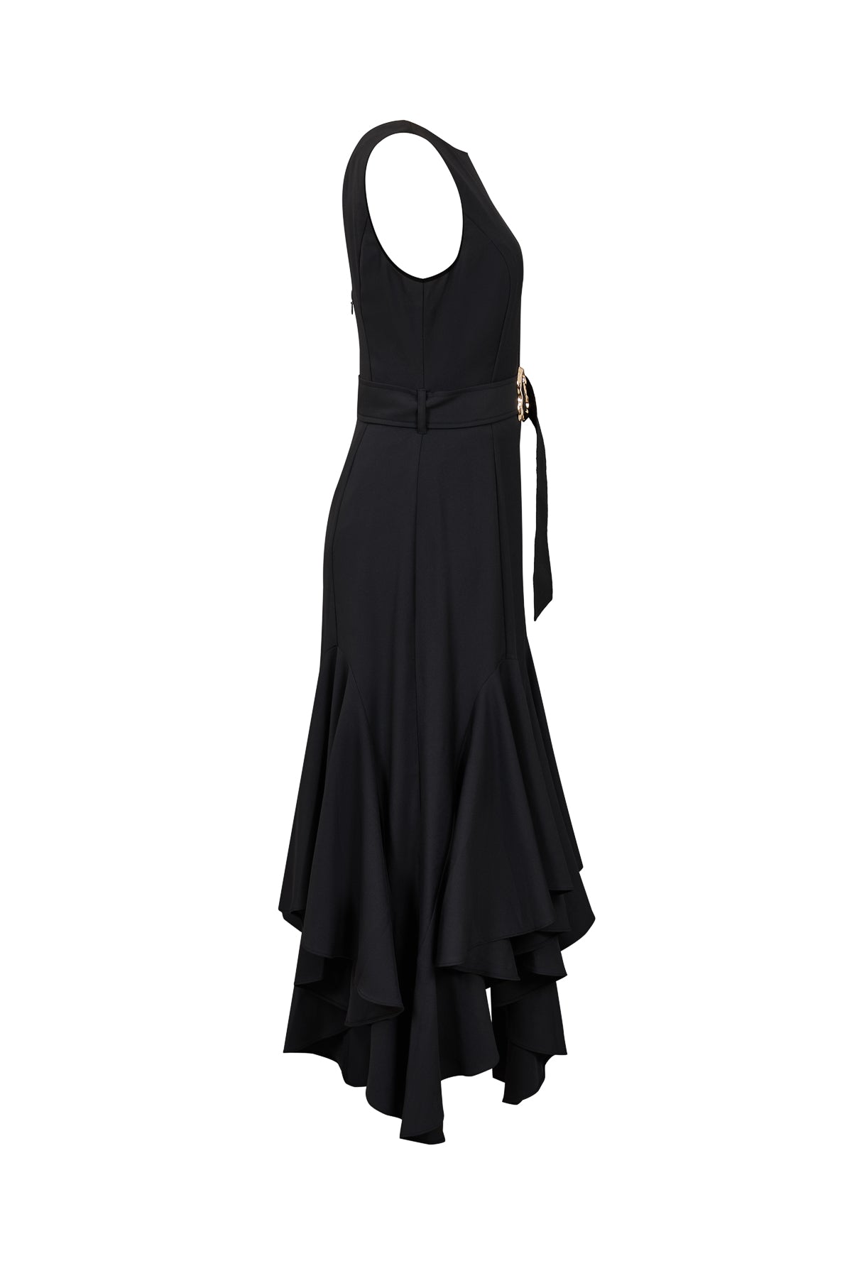 Super Ruffled Midi Dress