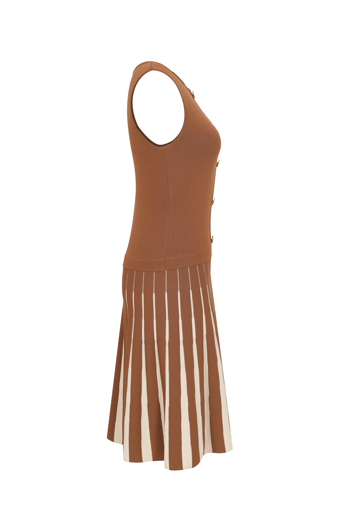 Knit Two Tone Mini Dress