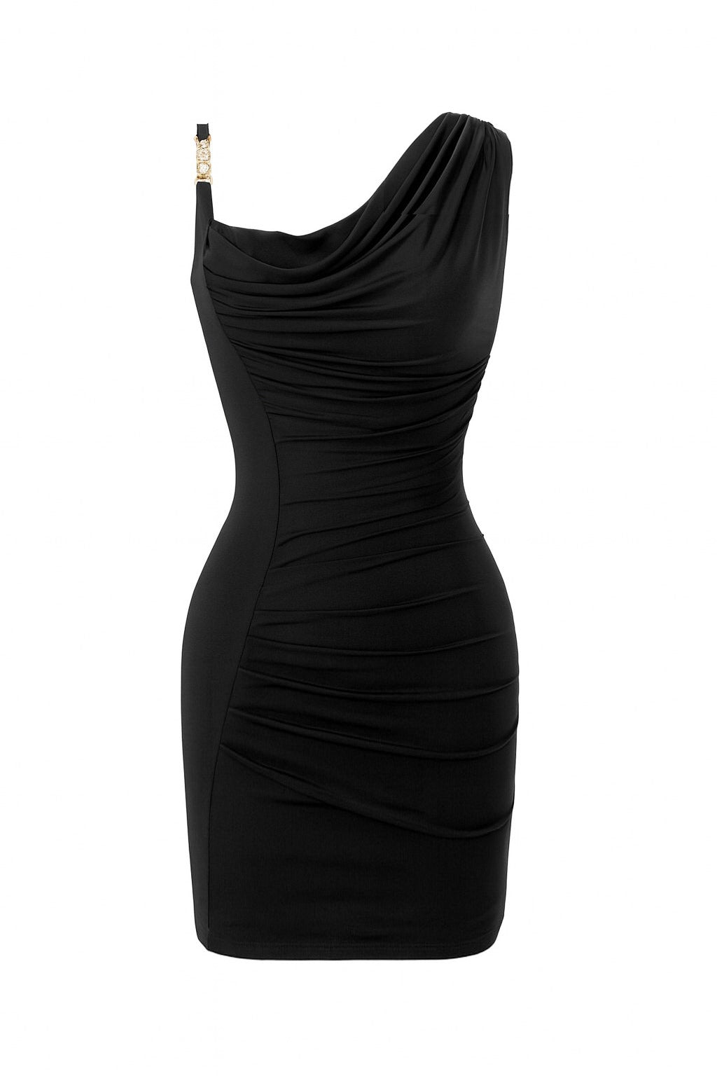 Couture Ruching Mini Dress