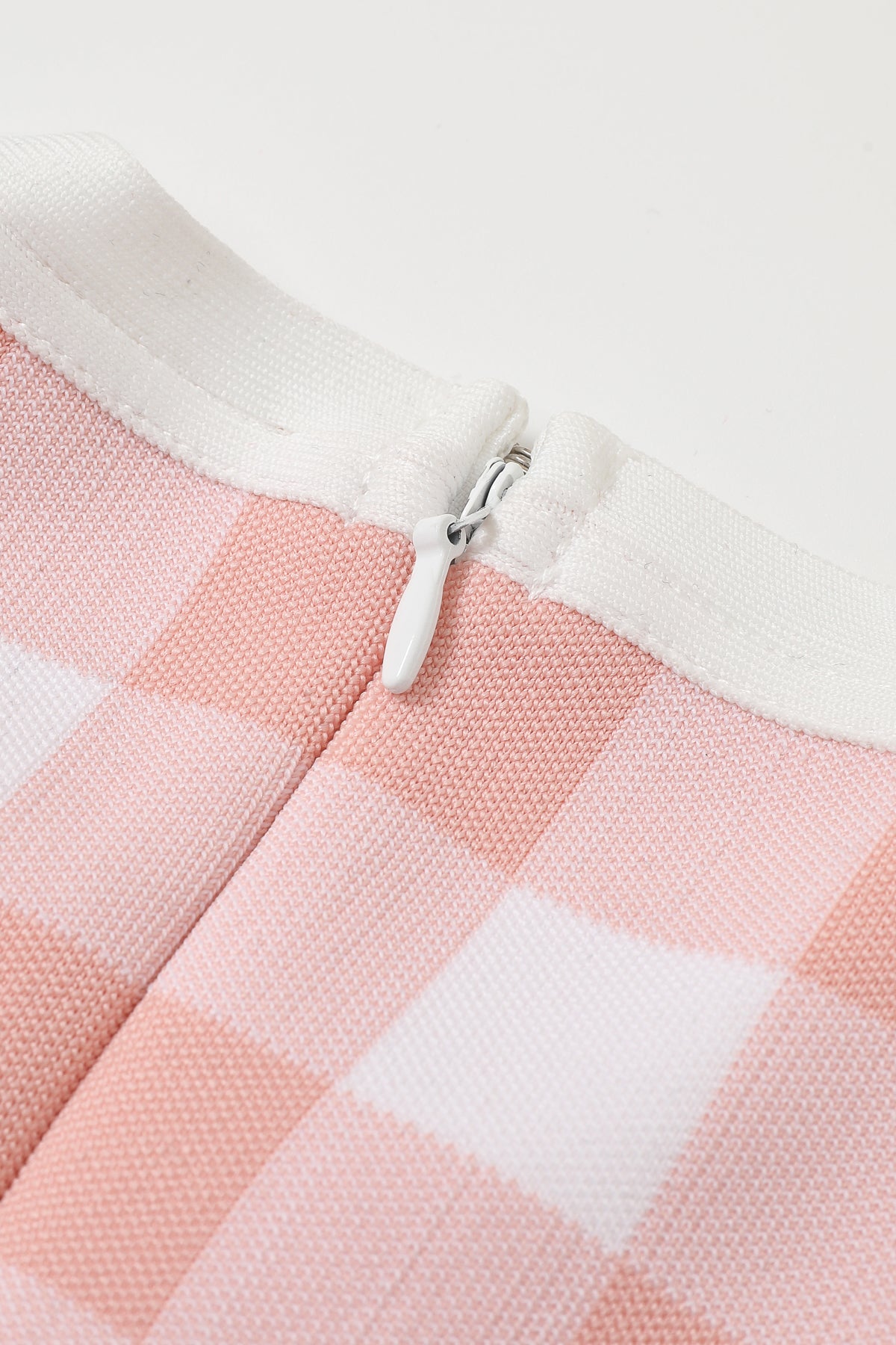 Gingham Print Bandage Asymmetrical Hem Dress