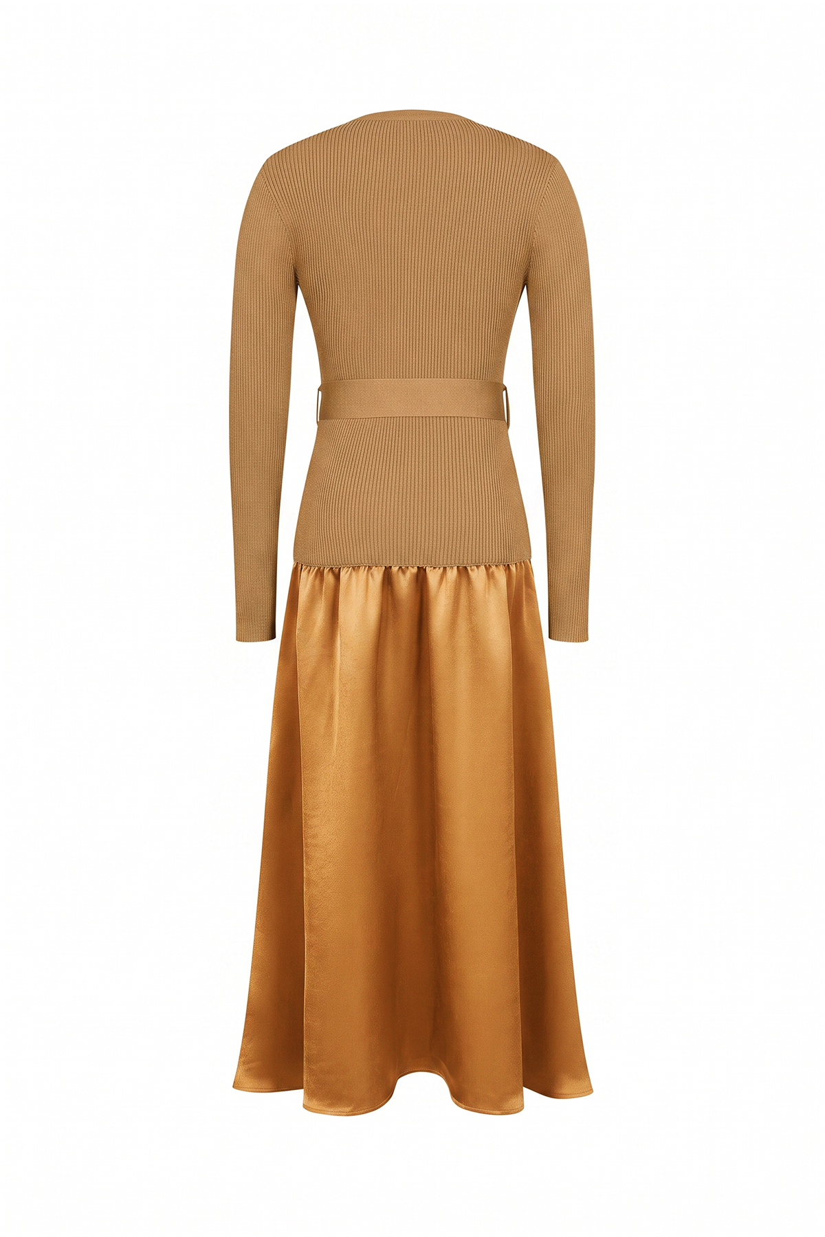 Odile Twofer Knit Midi Dress with Belt