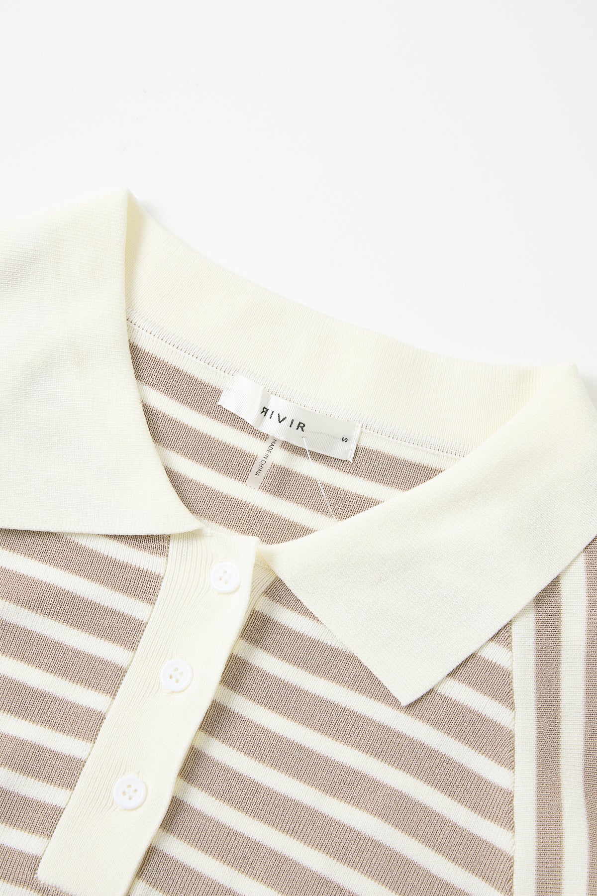 Knit Stripe Maxi Dress with Voluminous Sleeves