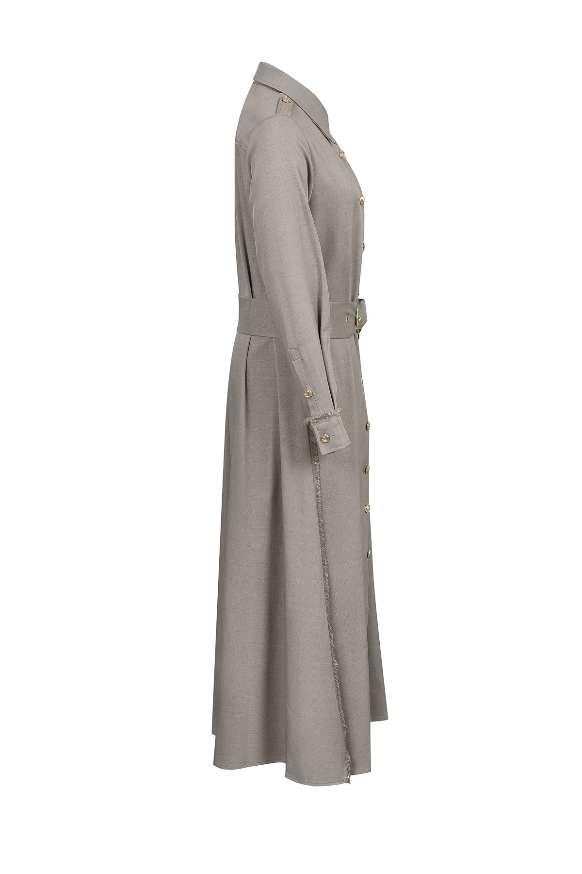 Woven Shirt Dress With Button Details