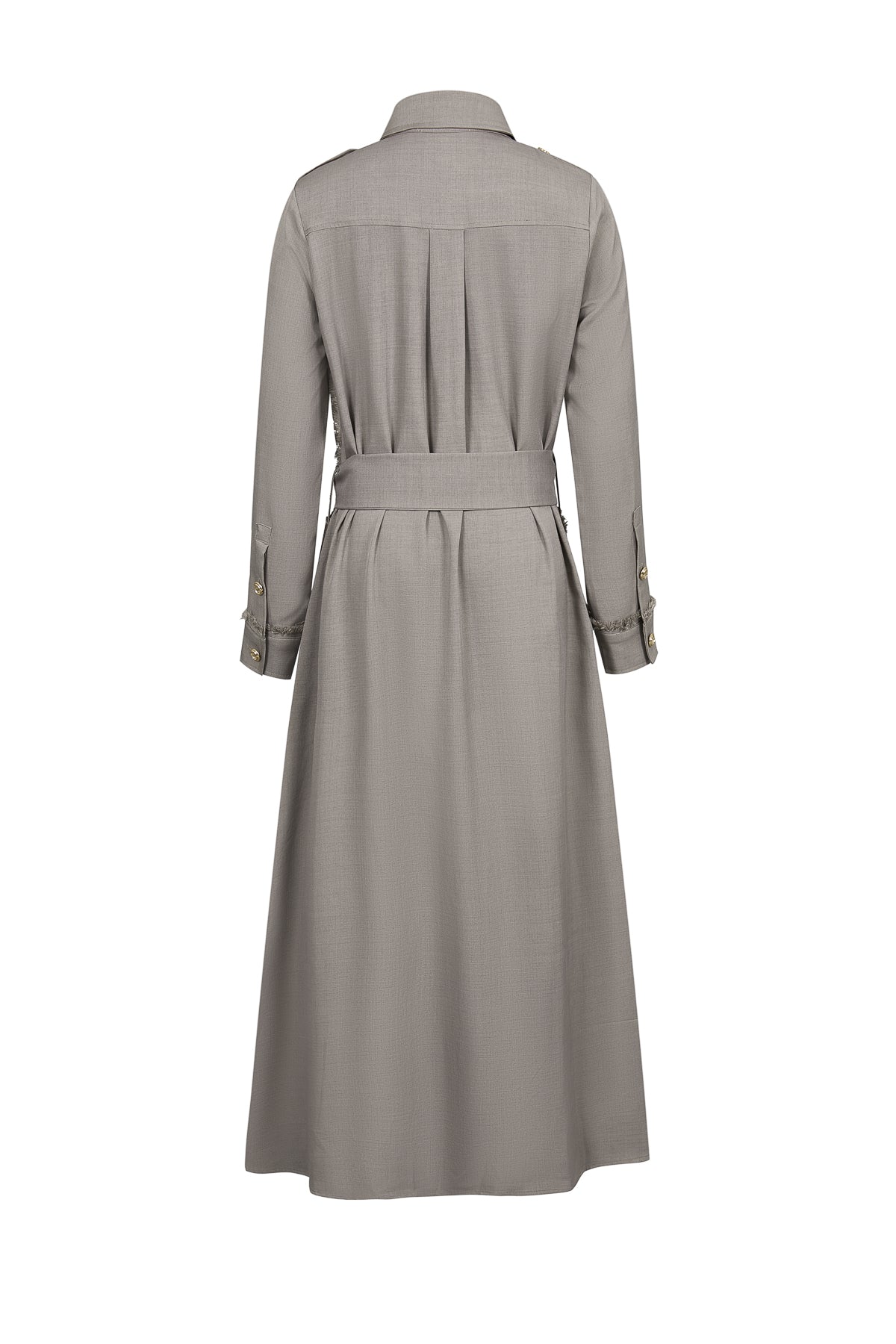 Woven Shirt Dress With Button Details