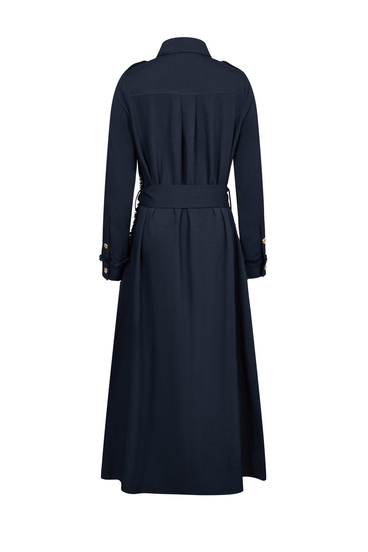 Woven Shirt Dress With Button Details