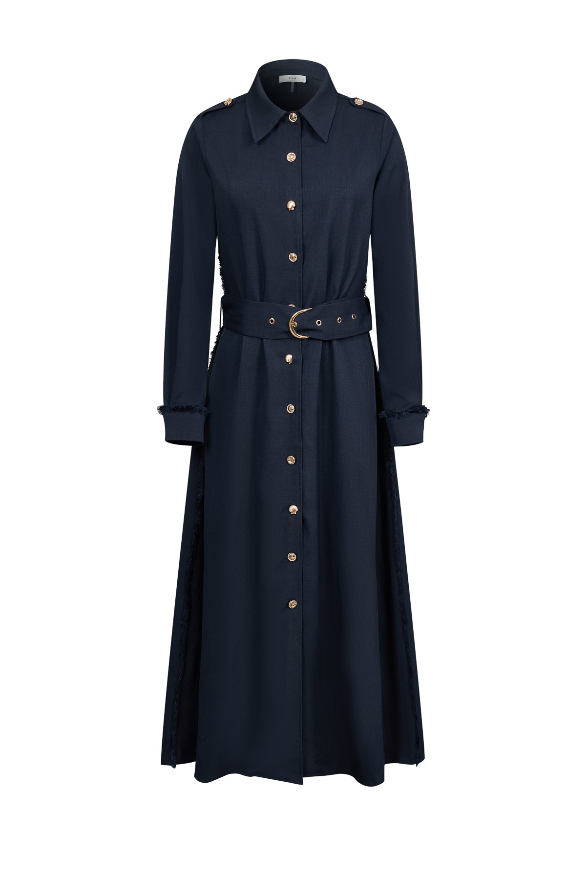 Woven Shirt Dress With Button Details