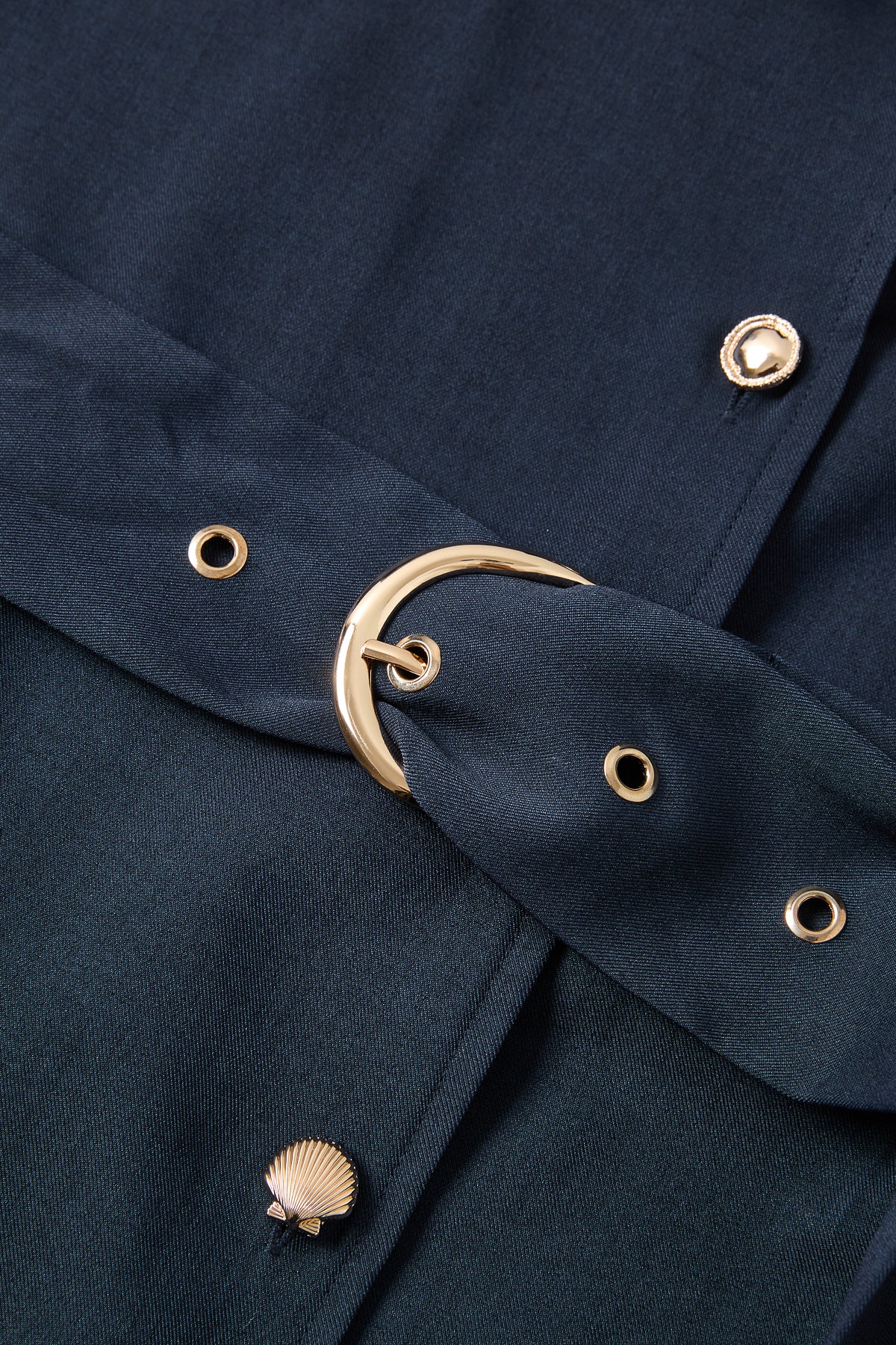 Woven Shirt Dress With Button Details