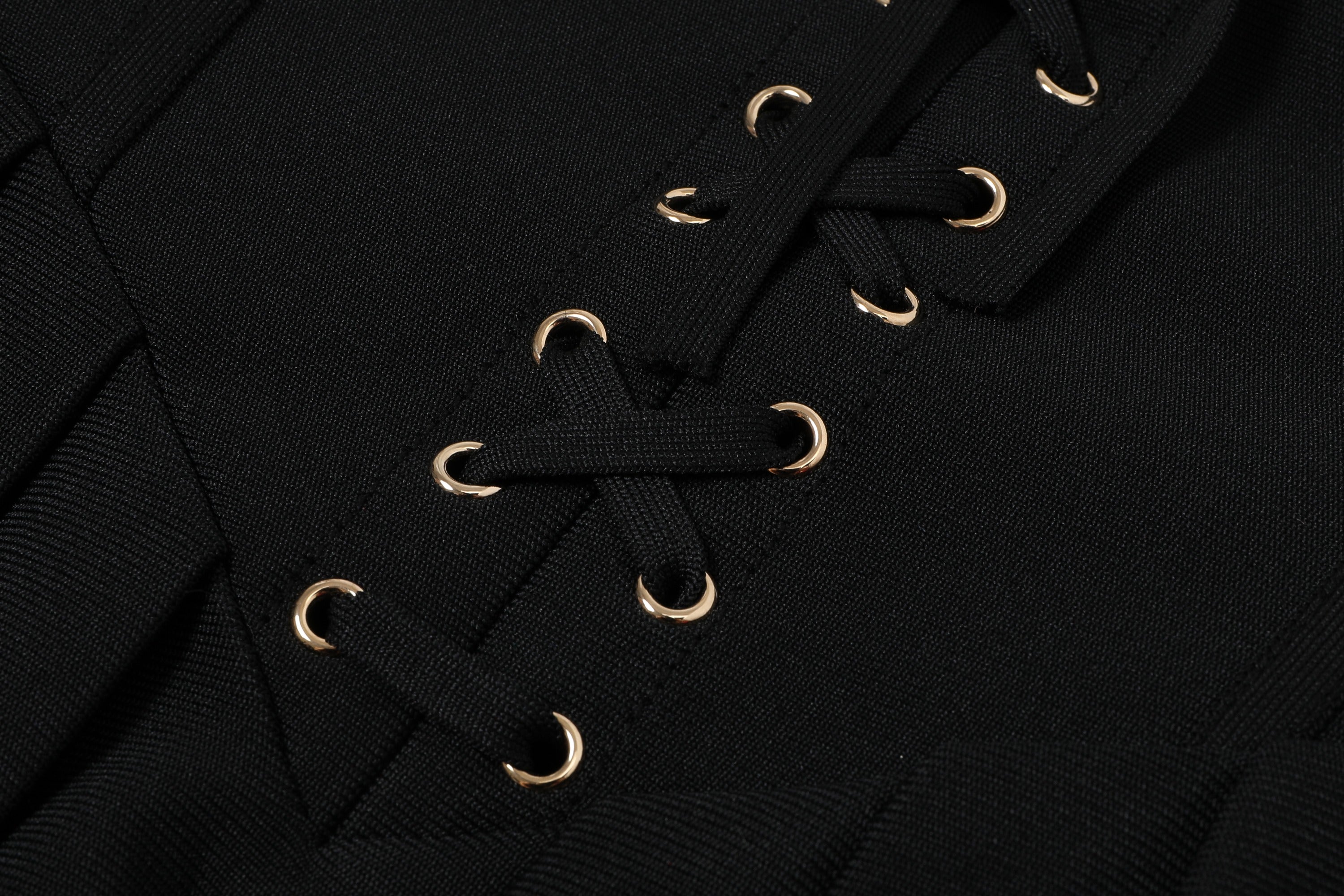 Bandage Halter Midi Dress with Lace Up Detail