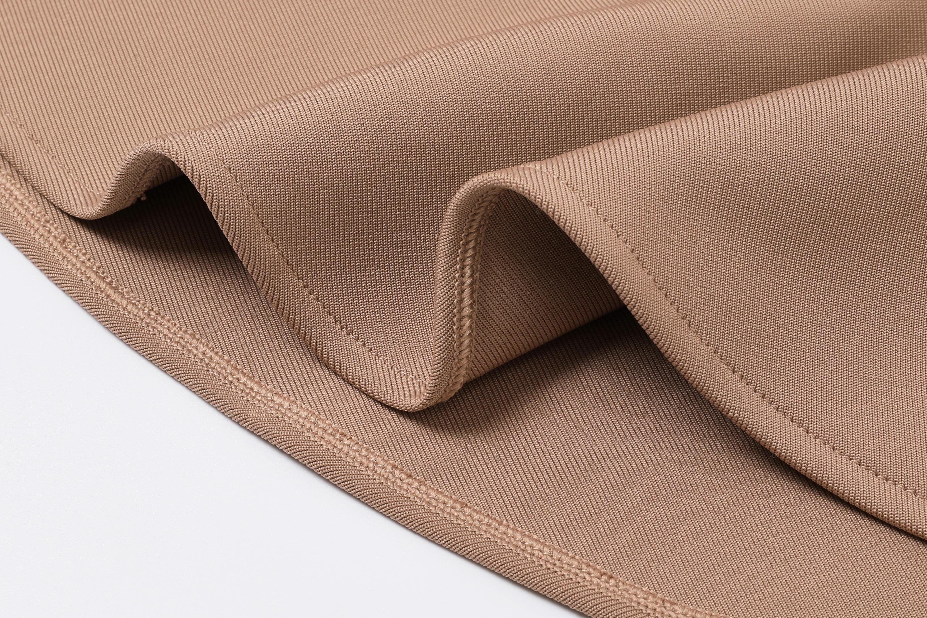 Rosette Flare Bandage Midi Dress