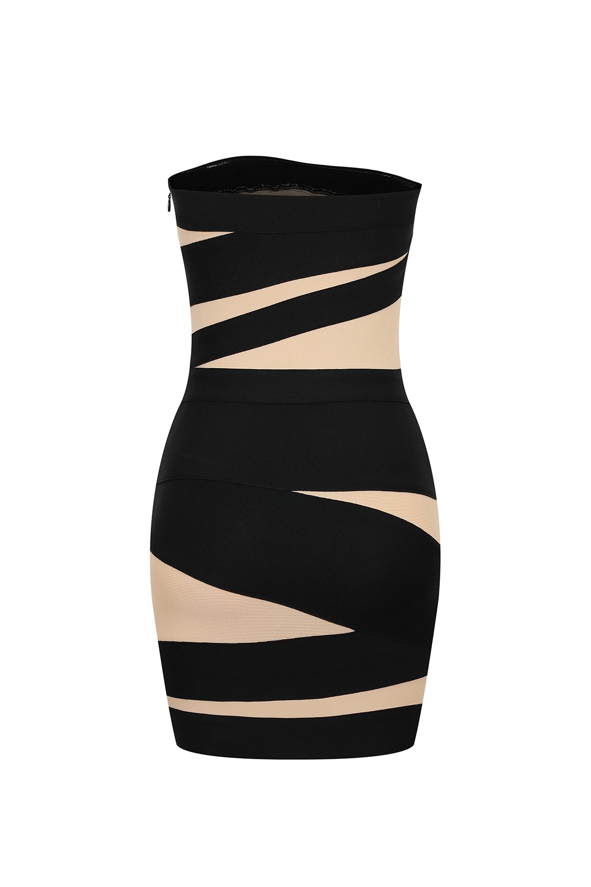 Bandage Tube Dress with Stripes