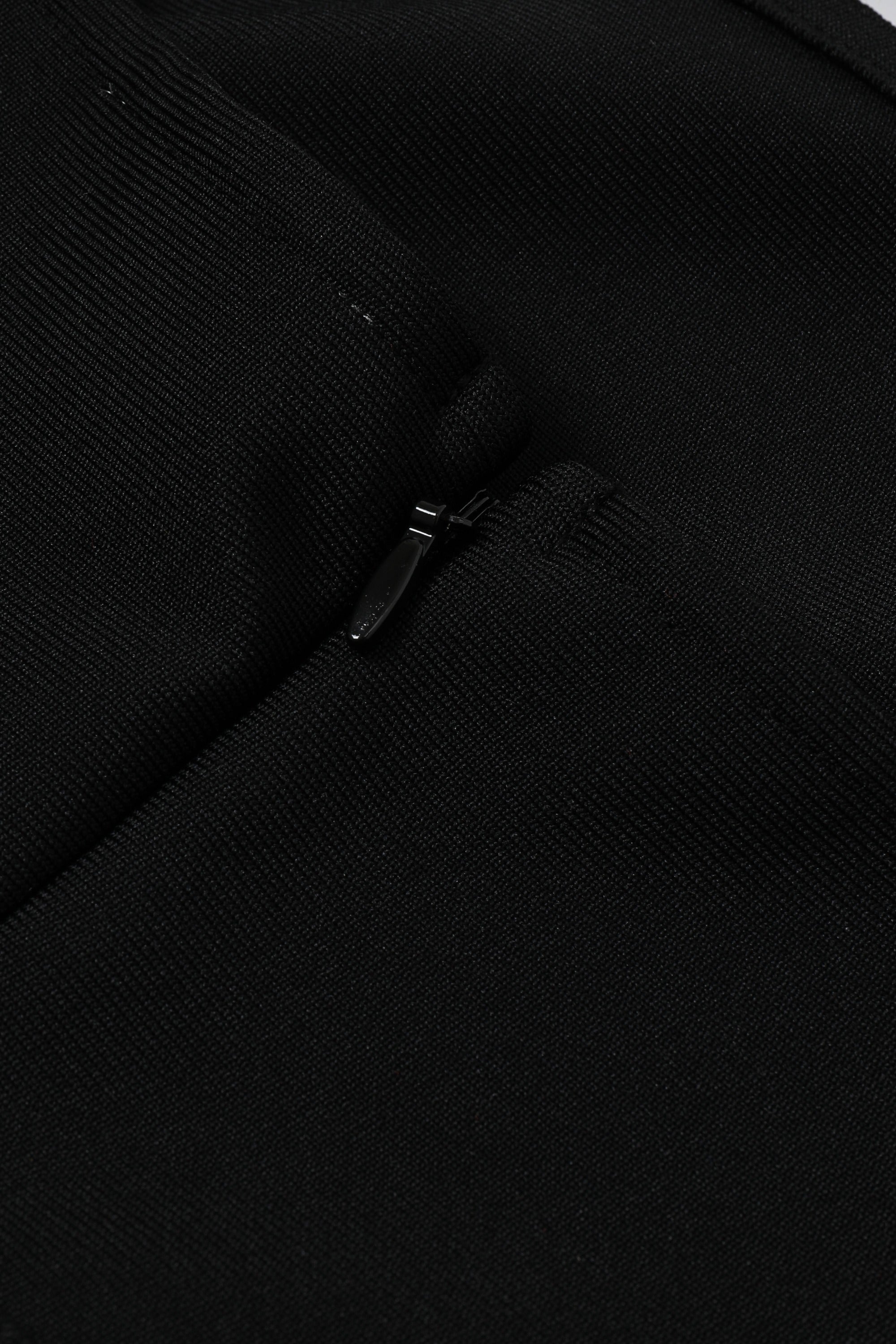 Floral Edge Bandage Maxi Dress