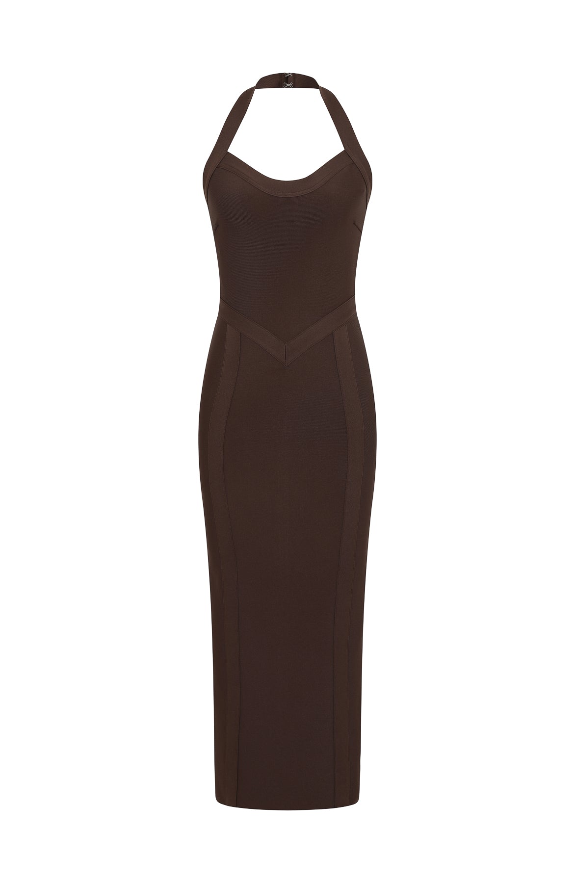black plus size halter dress Black Twill Halter Dress – Chic Glam Closet main image 1