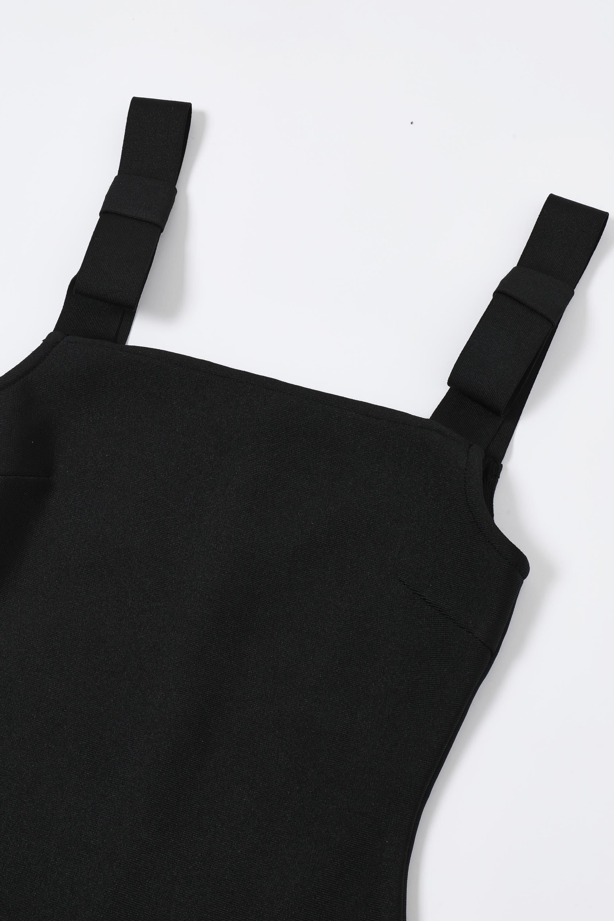 Bow-Strap Rosette Bandage Dress