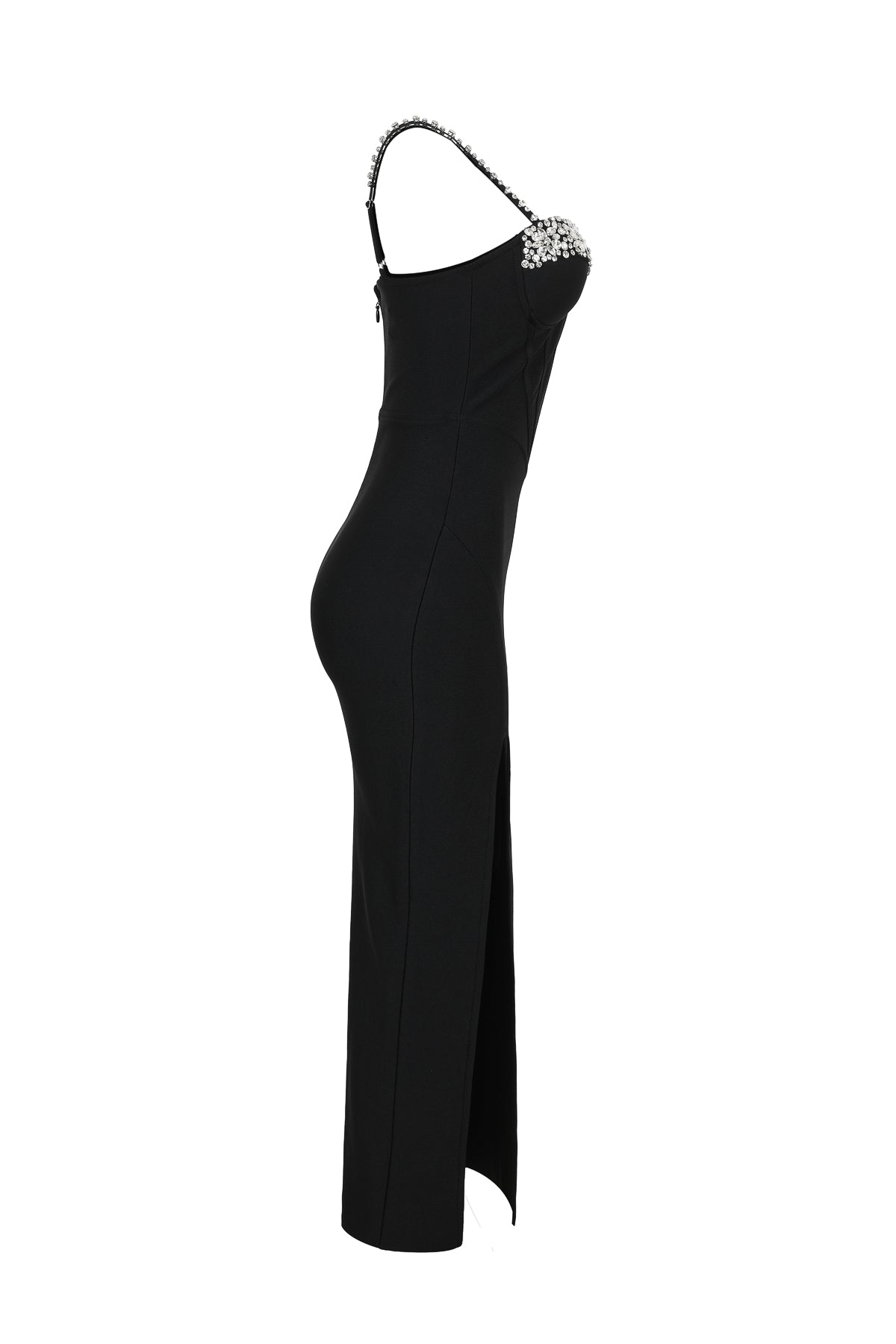 Bandage Embellished Corset Midi Dress