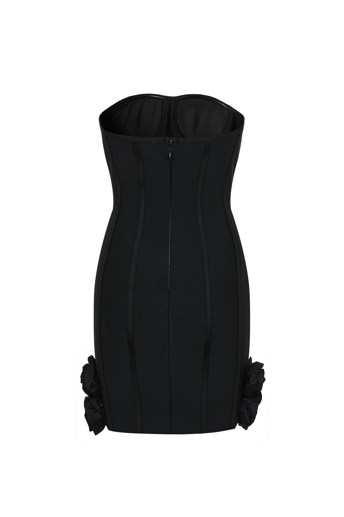 Tube Bandage Dress with Flowers