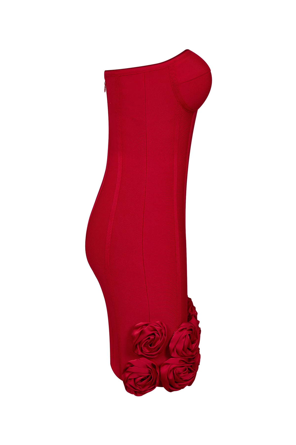 Tube Bandage Dress with Flowers
