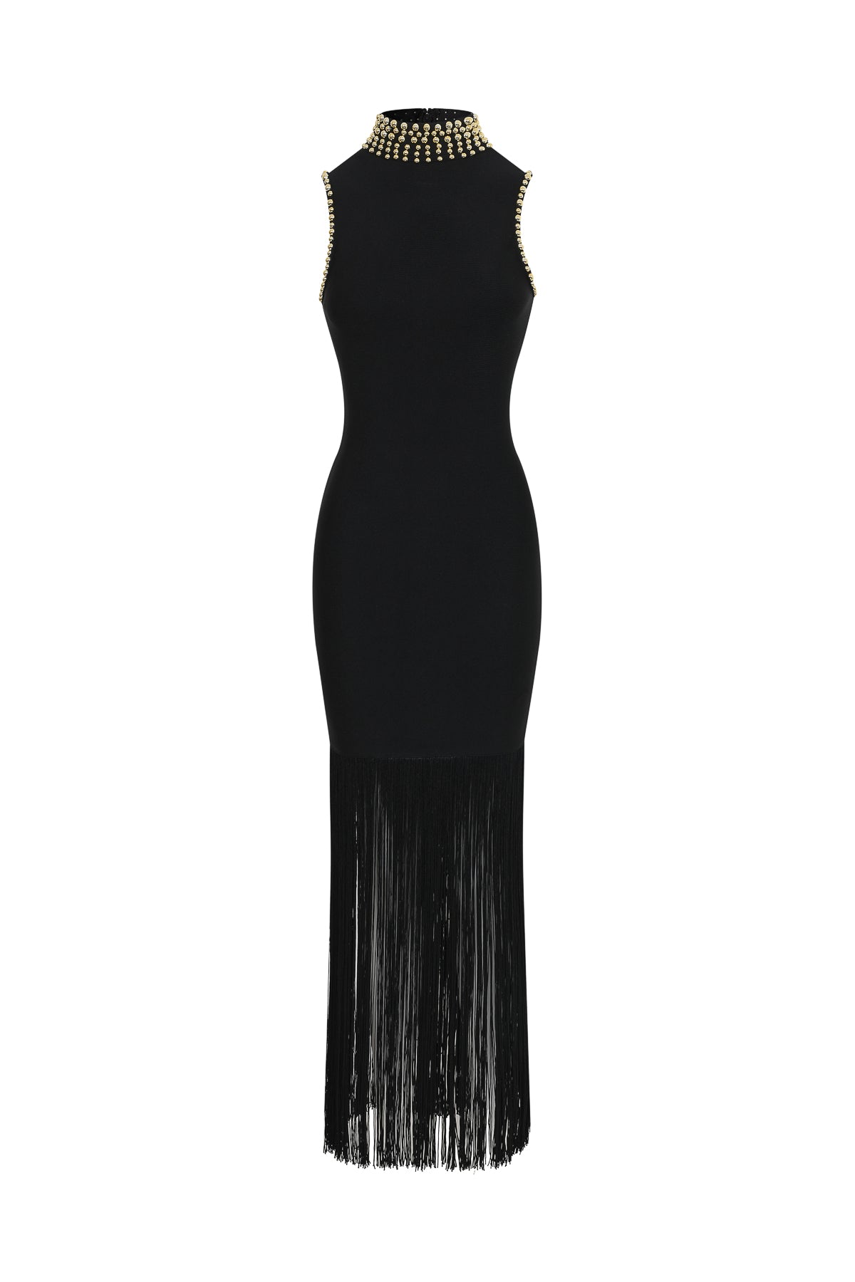 Maxi Bandage Sleeveless Dress With Studs