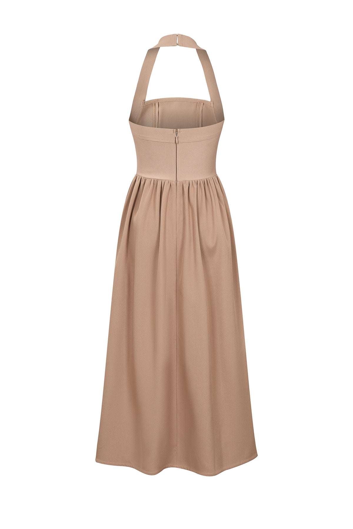 Halter Neck Flared Bandage Dress