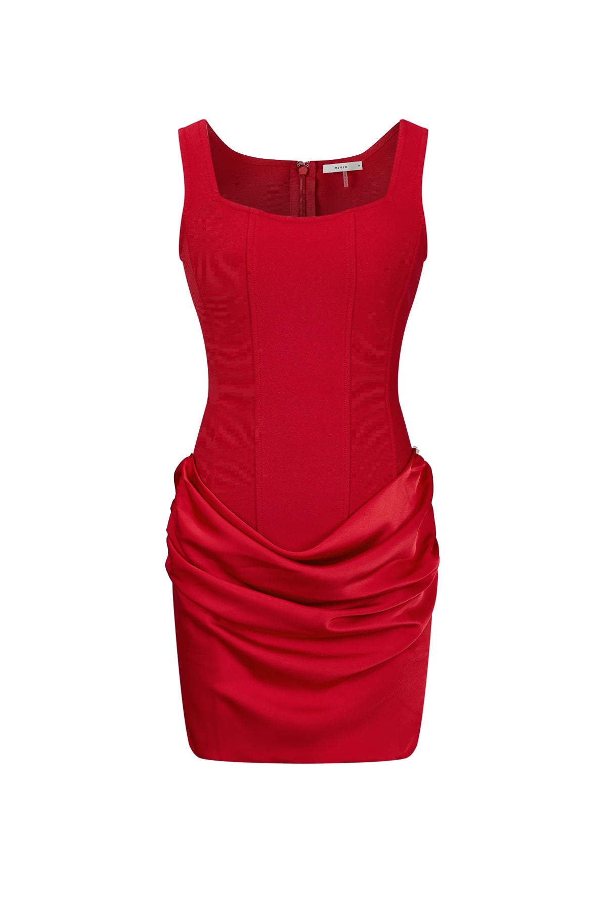 Sleeveless Bandage dress with contrast
