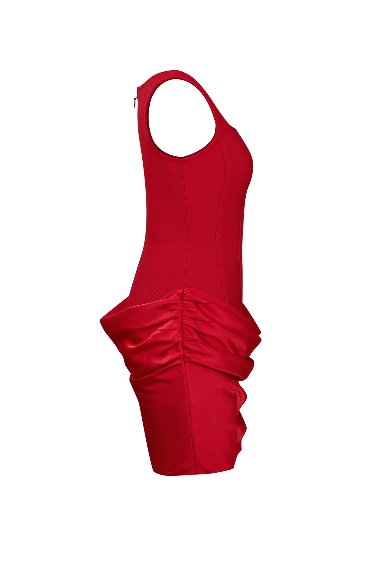Sleeveless Bandage dress with contrast
