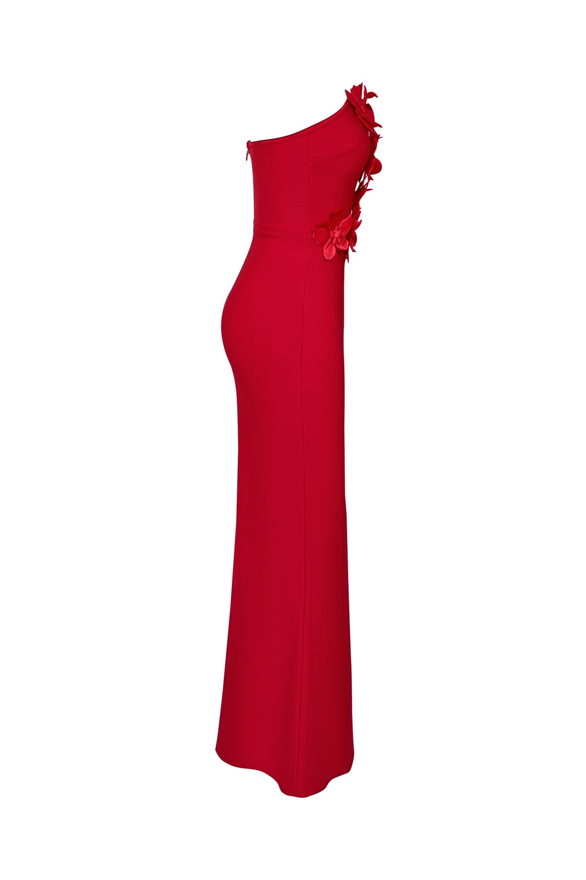 Sleeveless V-neck Bandage Dress with Flower Detail