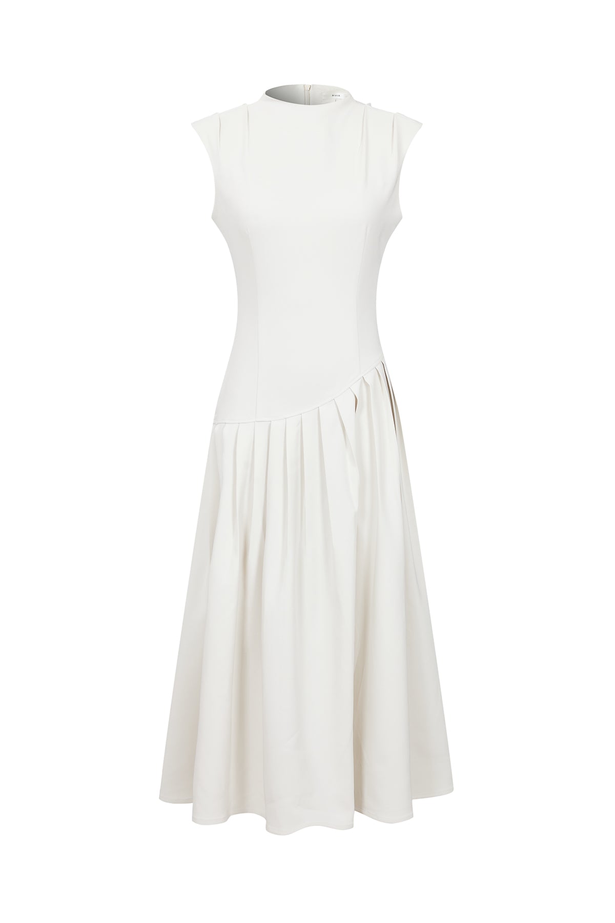 Sleeveless Maxi Dress with Pleats