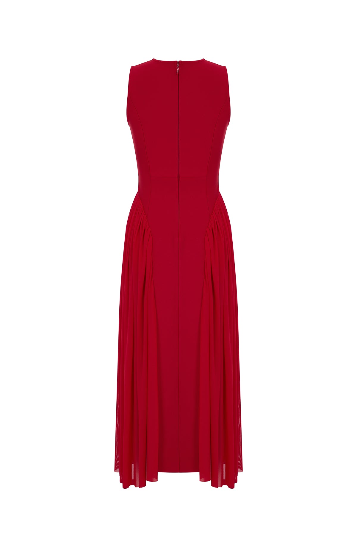 Bandage Sleeveless Dress with Sheer Fabric Detail