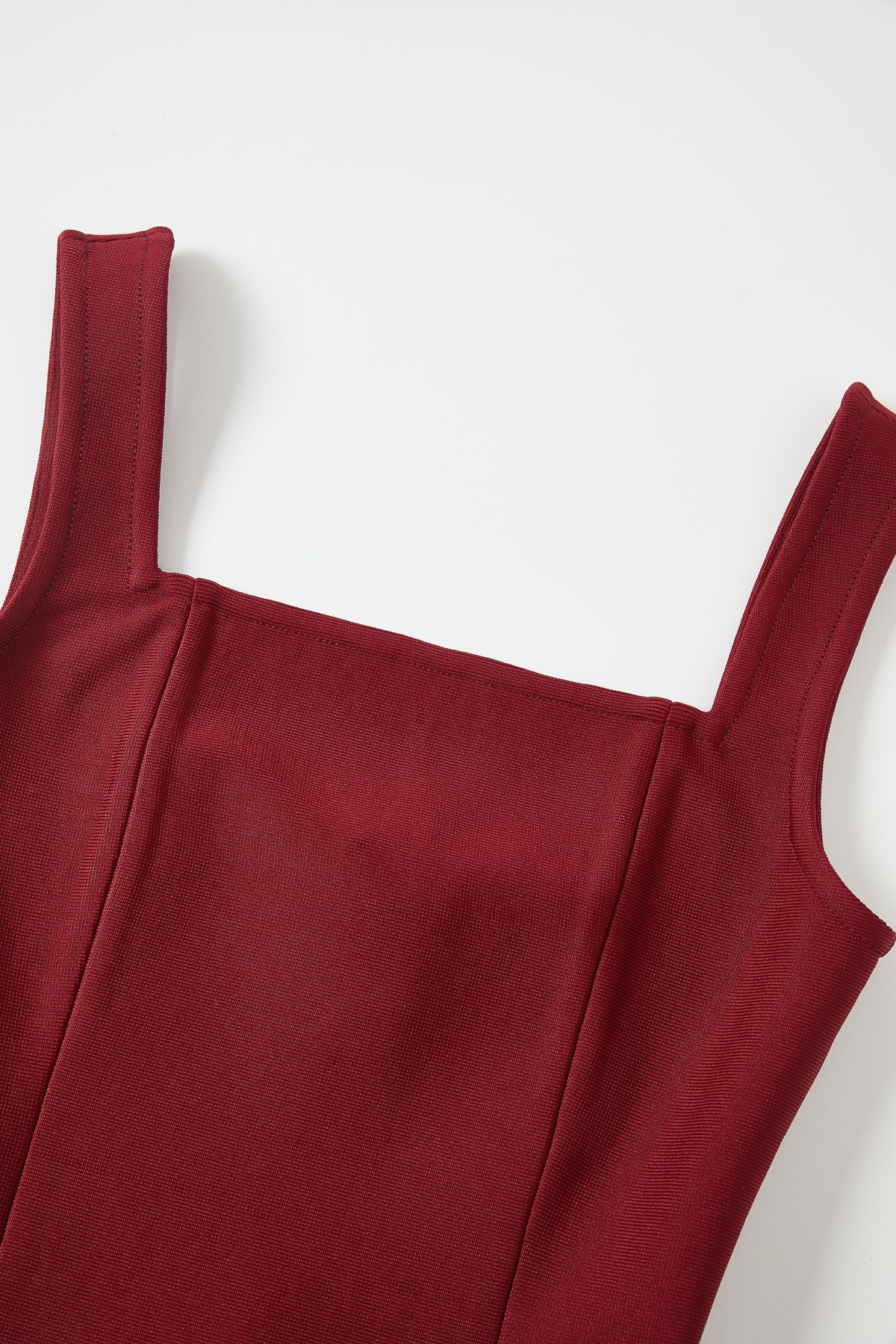 Bandage Sleeveless Dress With Satin Skirt