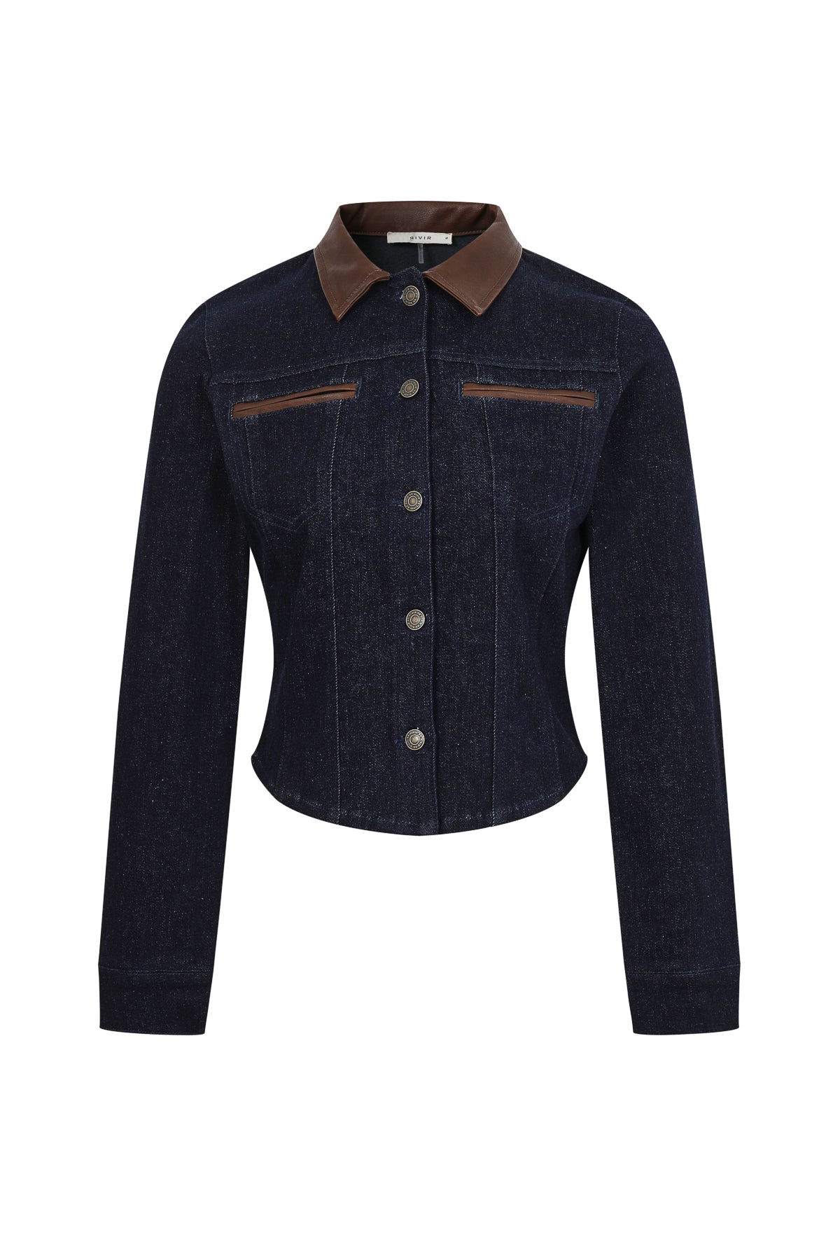The Fitted Denim-Leather Synthesis Jacket