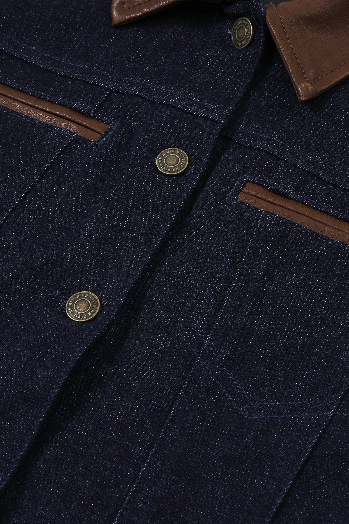 The Fitted Denim-Leather Synthesis Jacket