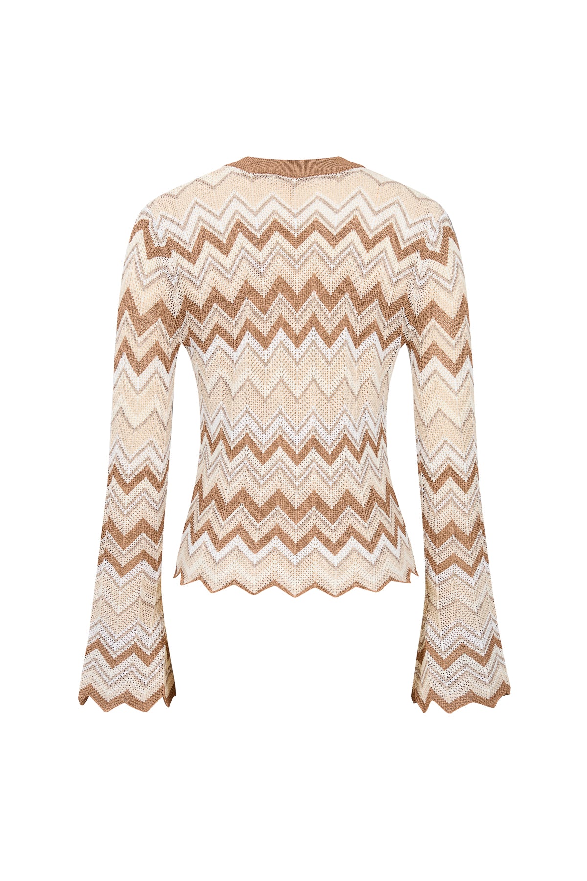 Geometric Pattern Knit Cardigan