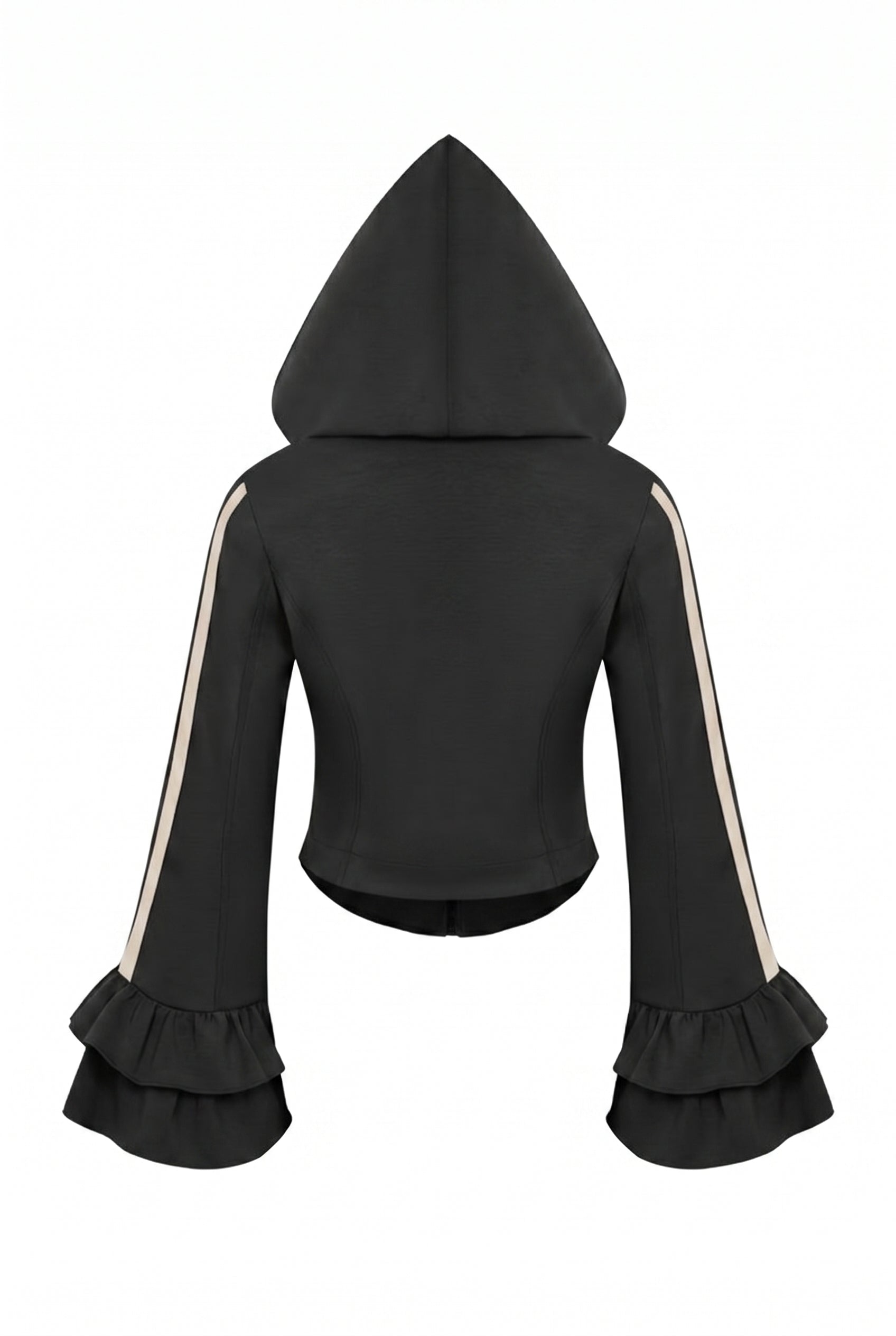 Ruffle Bell Sleeve Hoodie