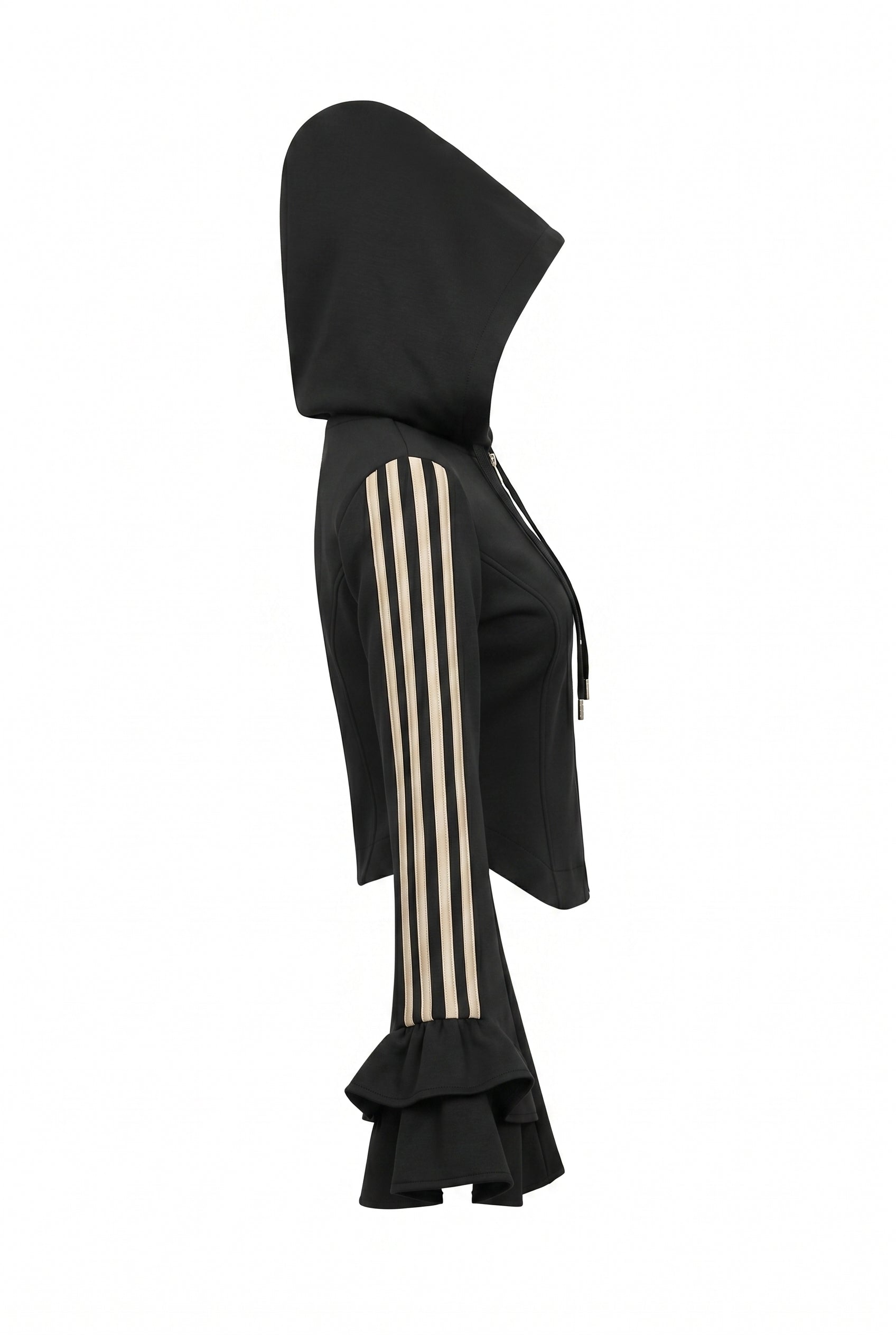 Ruffle Bell Sleeve Hoodie