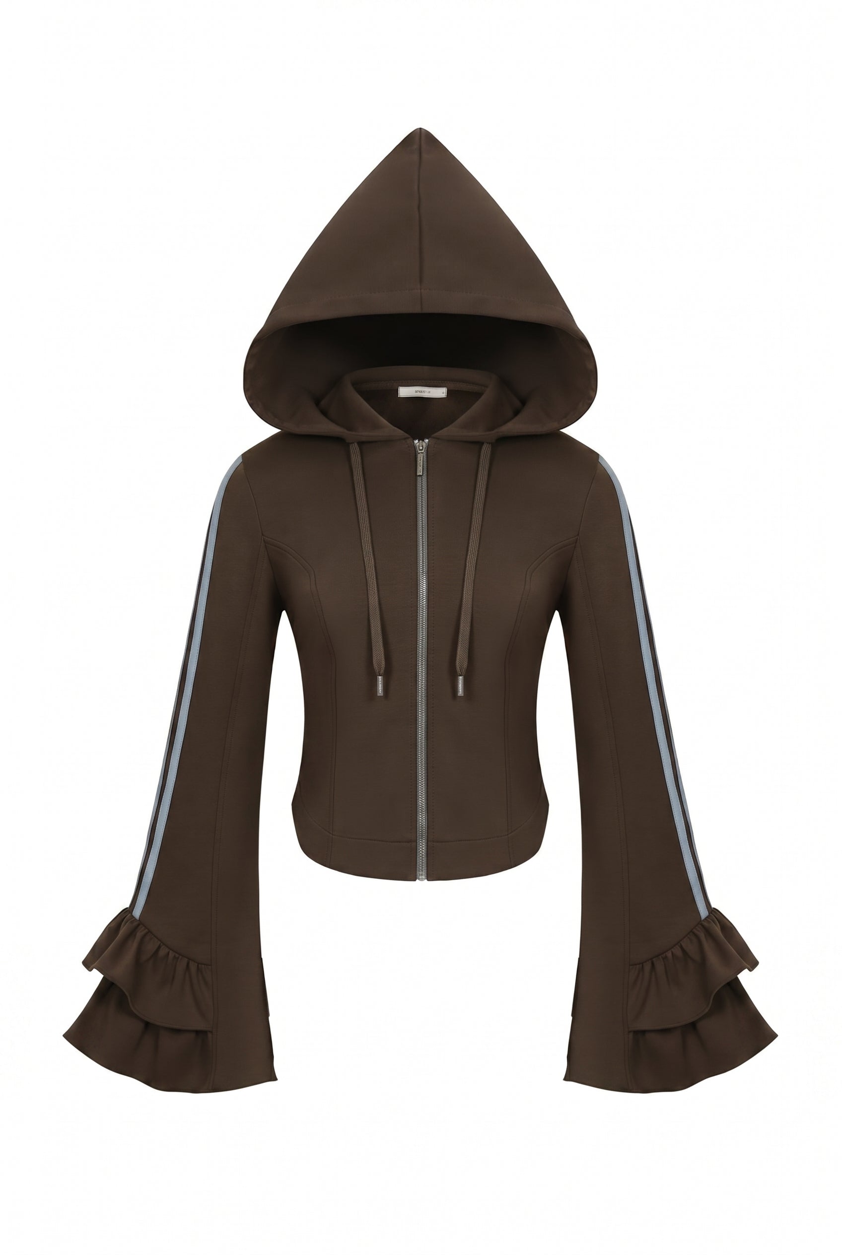 Ruffle Bell Sleeve Hoodie