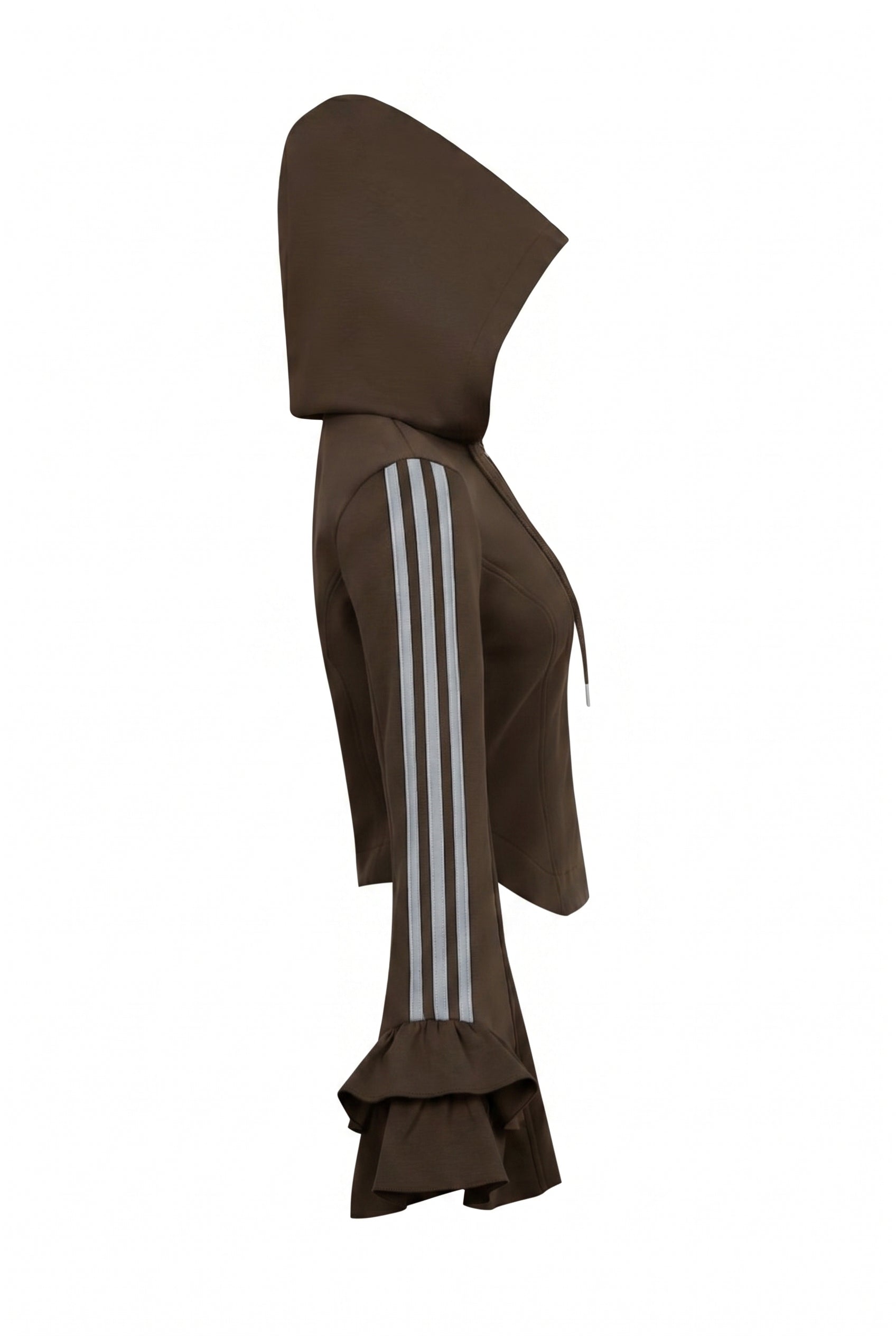 Ruffle Bell Sleeve Hoodie