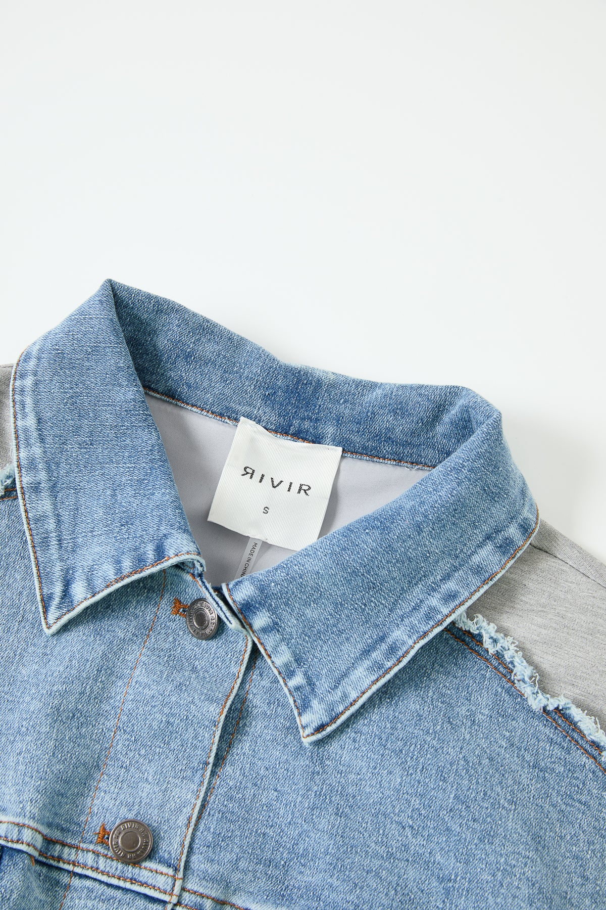 Knit Denim Mix Vest