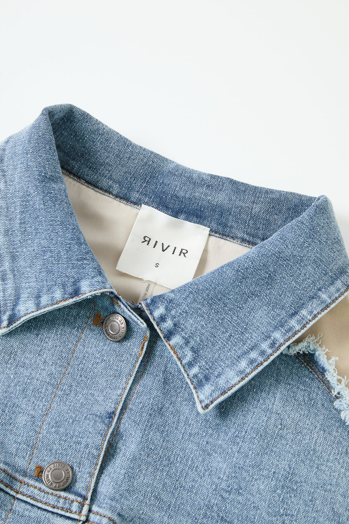 Knit Denim Mix Vest