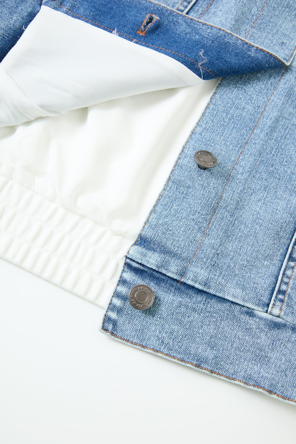 Knit Denim Mix Vest
