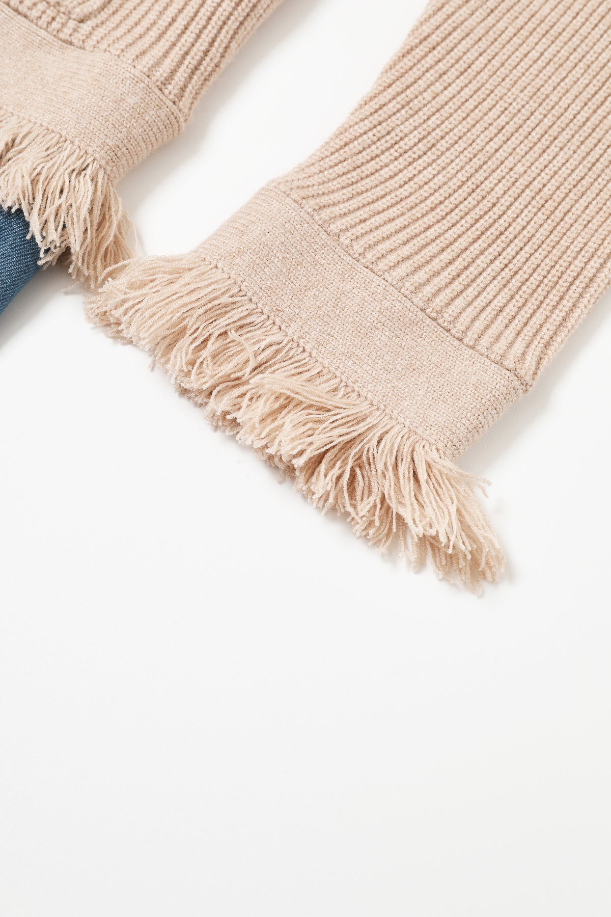 Knit Denim Mix Media Jacket