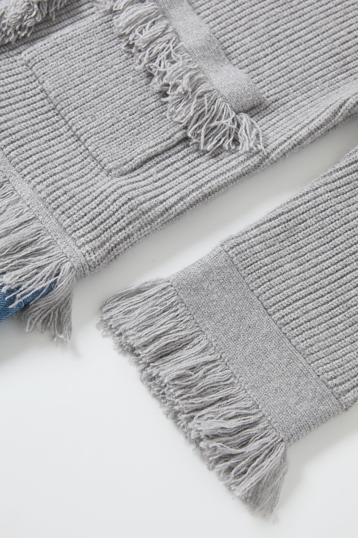 Knit Denim Mix Media Jacket