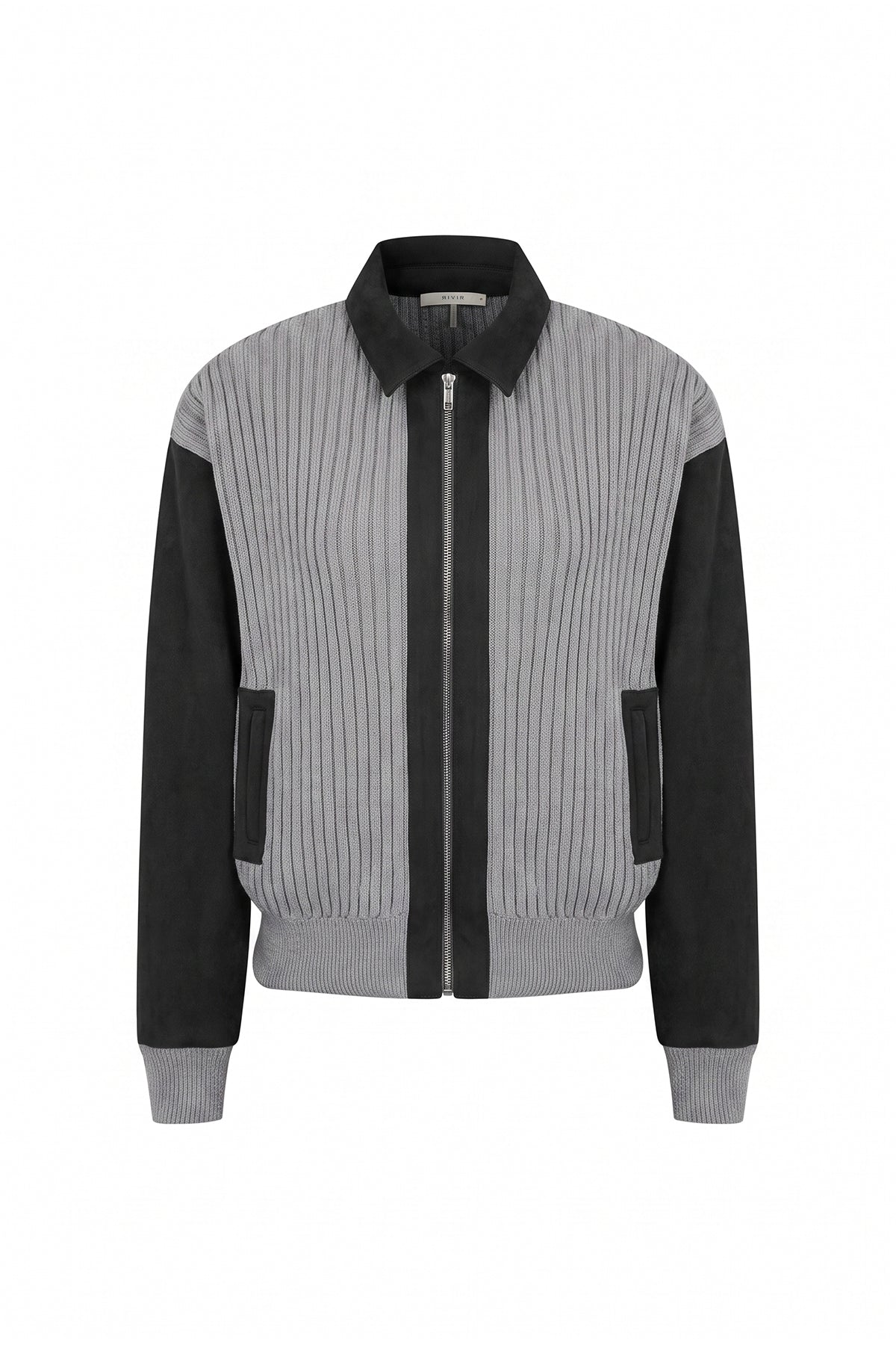 Knit Suede Mix Media Jacket
